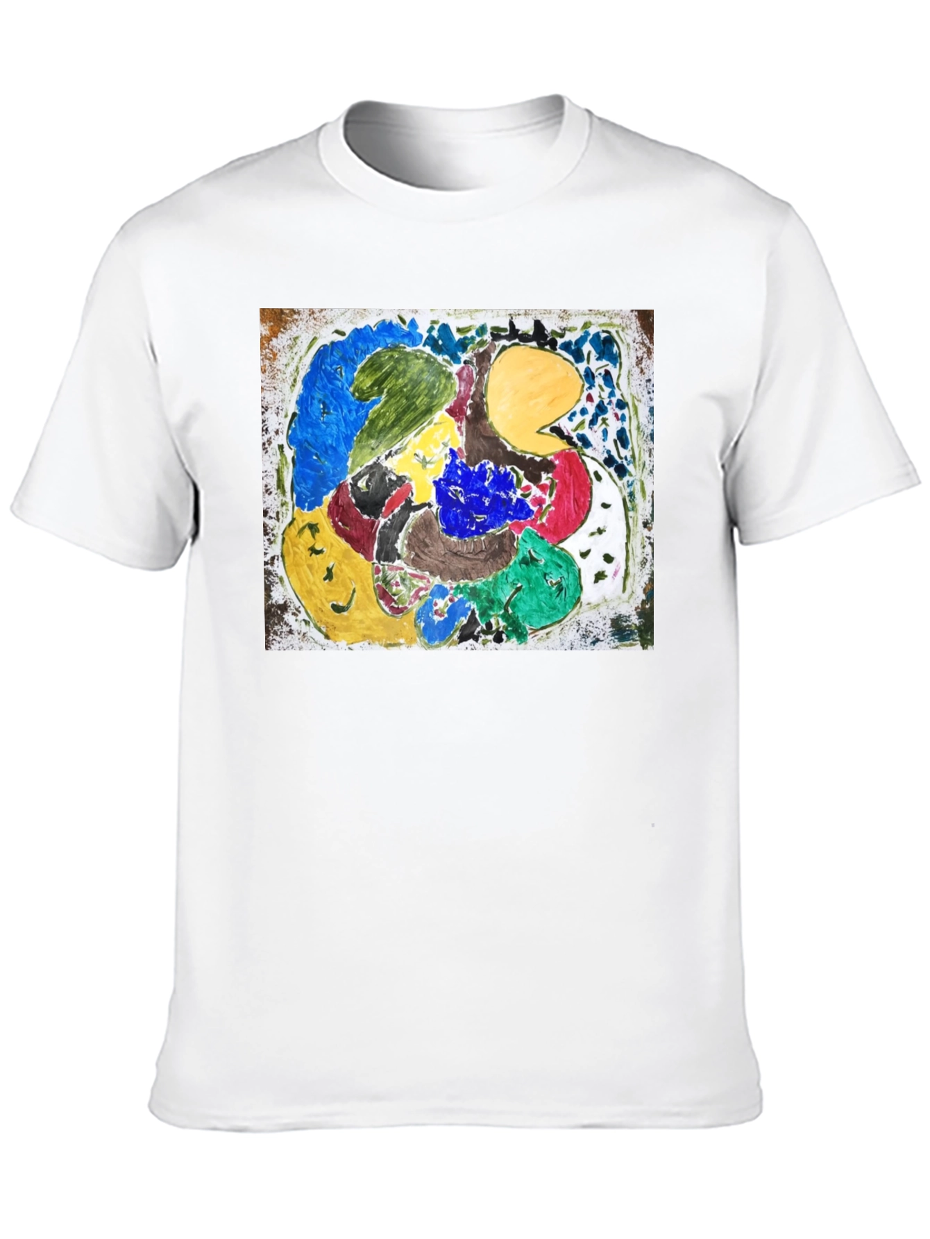 Black Abstract Art Graphic Tee - Unique Design view 10