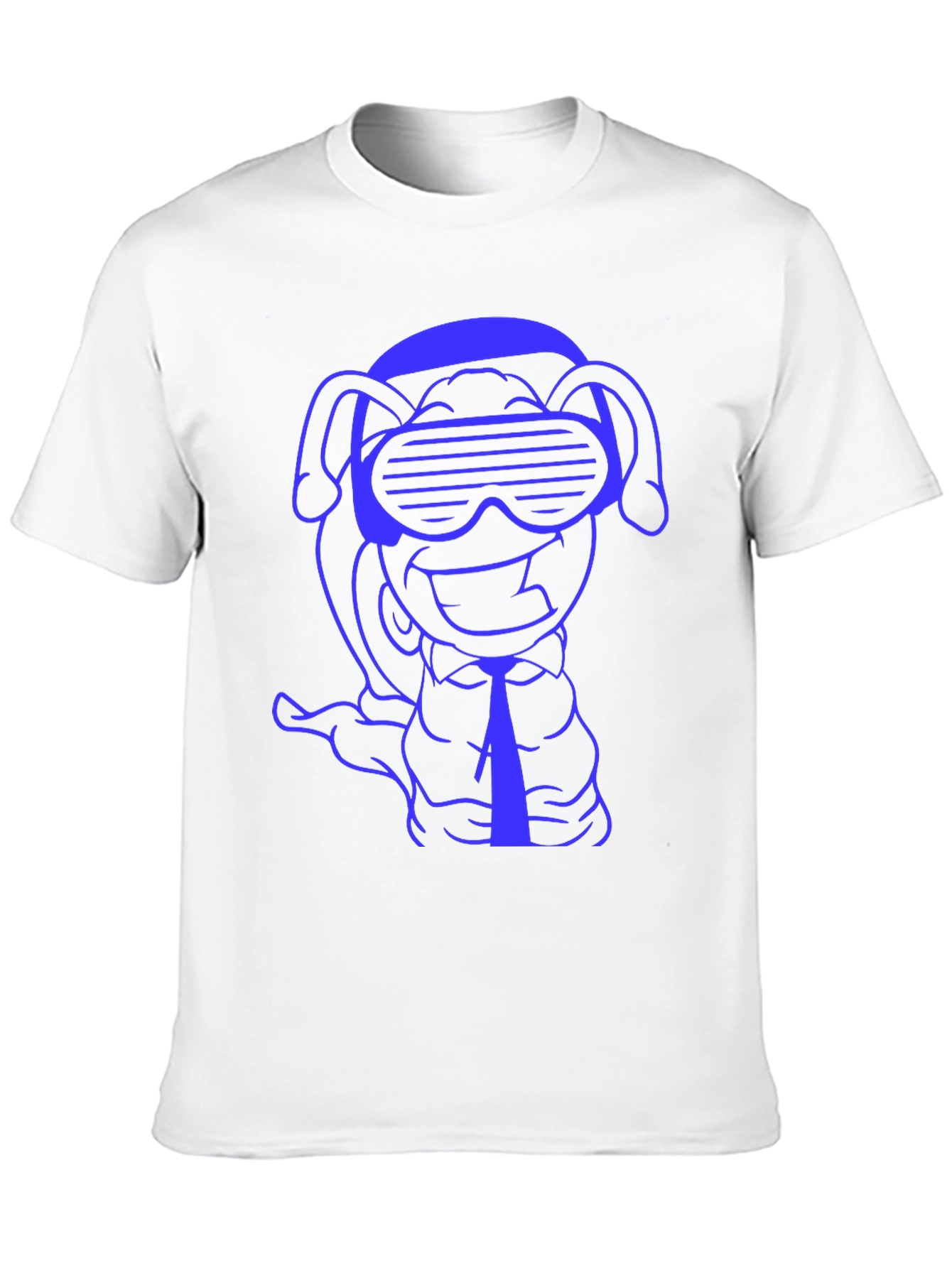Black Cool Cartoon Dog T-Shirt view 10