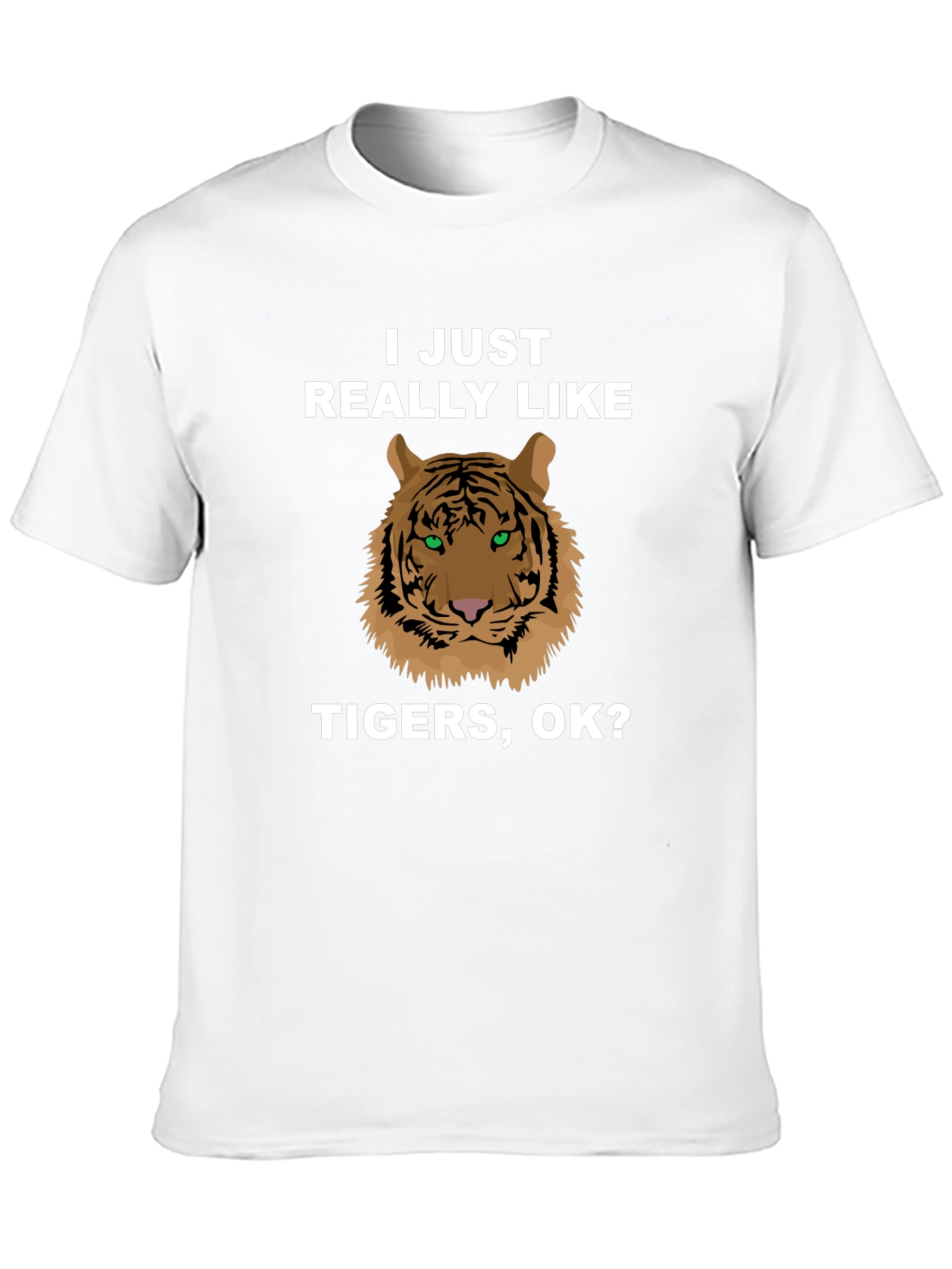 Black Tiger Graphic T-Shirt - I Just Really Like Tigers, OK? view 10