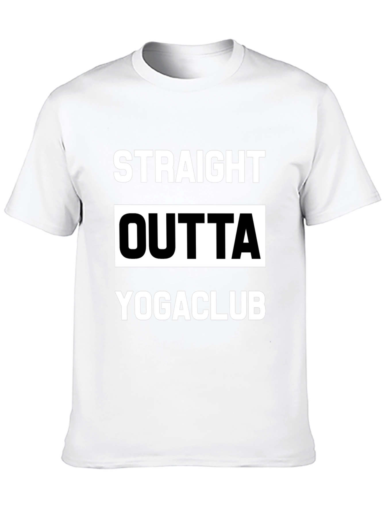 Black Straight Outta Yogaclub Black Graphic Tee view 10