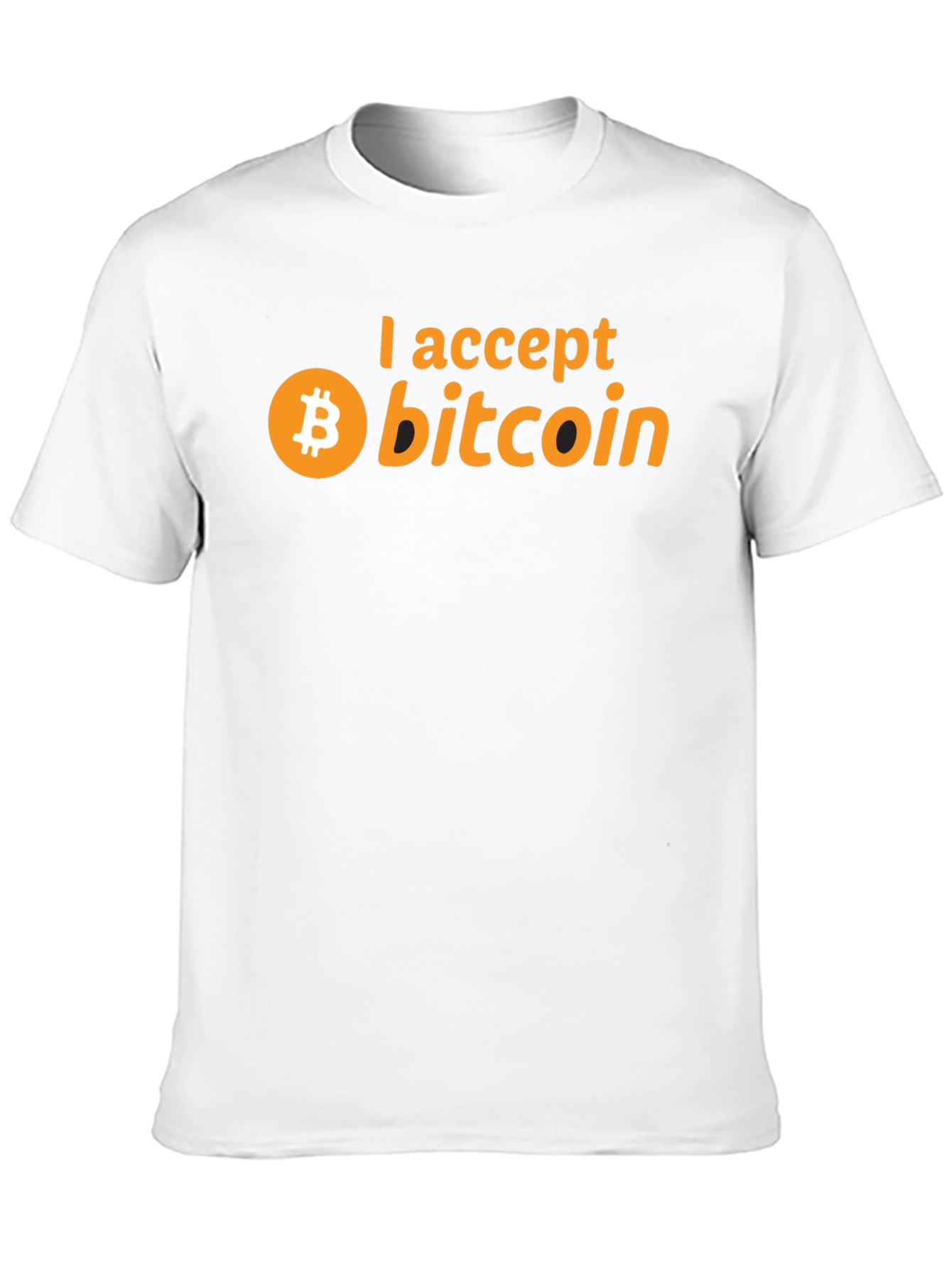 Black I Accept Bitcoin Crypto T-Shirt view 10