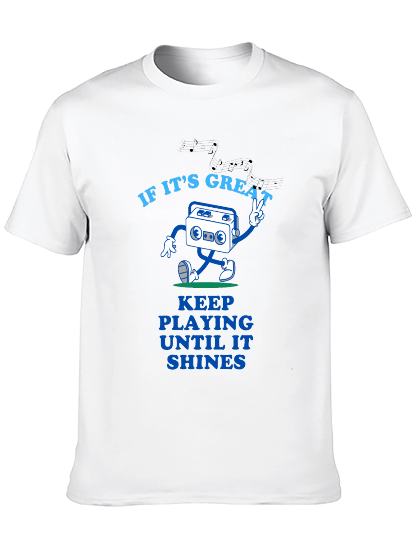 Black Great Tunes Tee - Play Until It Shines view 10