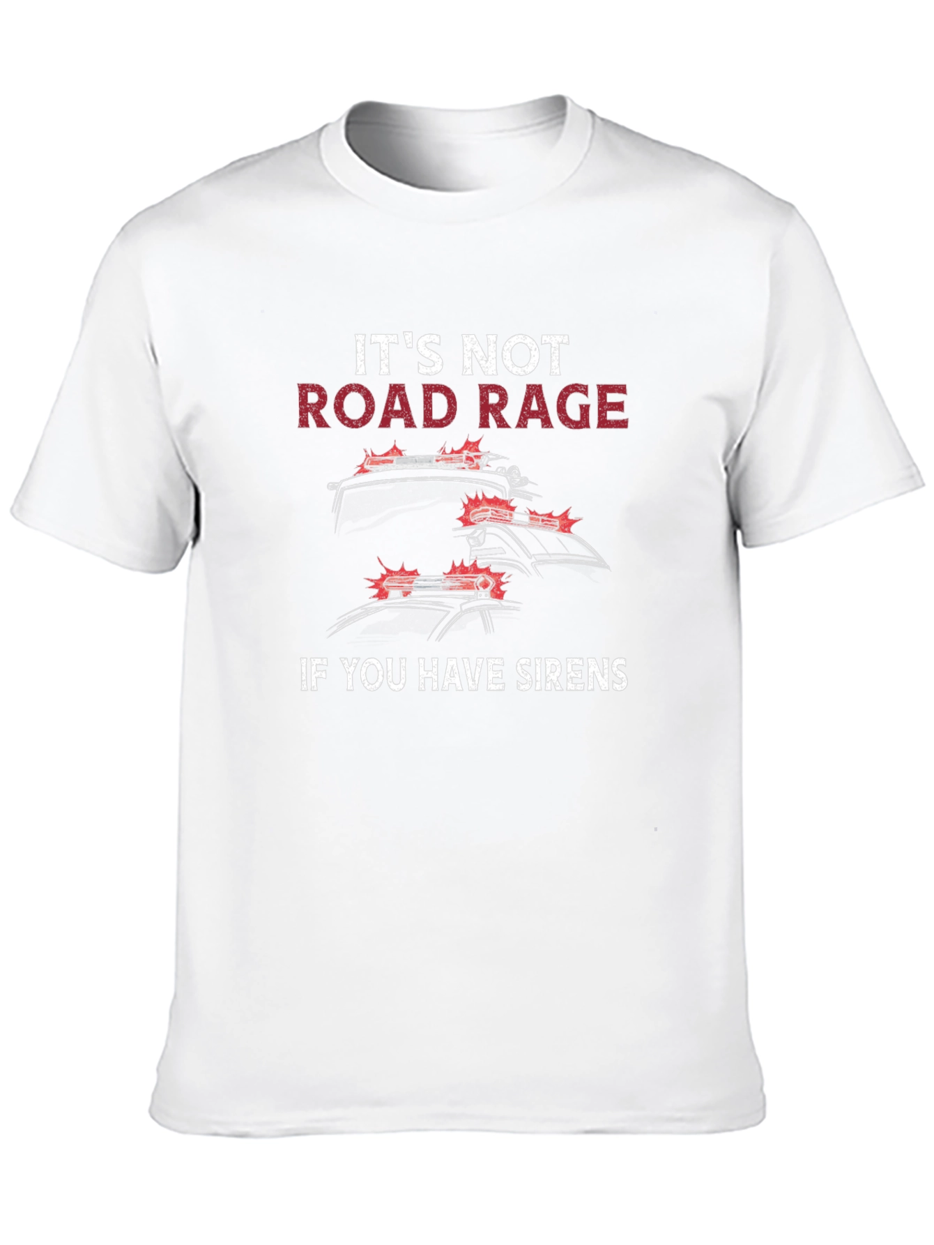 Black Road Rage Sirens Graphic Tee - Black view 10