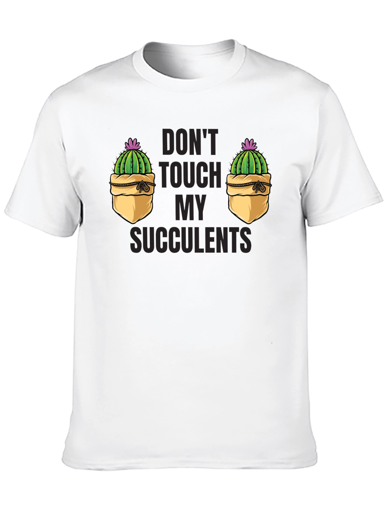 Black Don't Touch My Succulents Graphic T-Shirt view 10