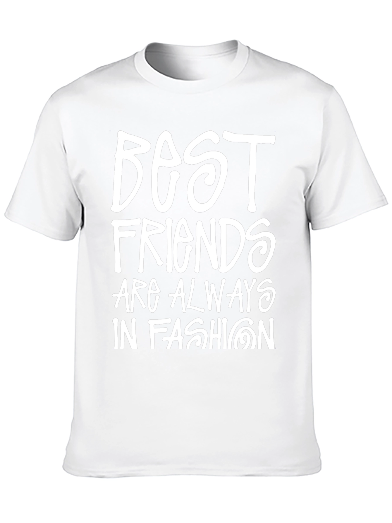 Black Best Friends in Fashion Black Graphic T-Shirt view 10