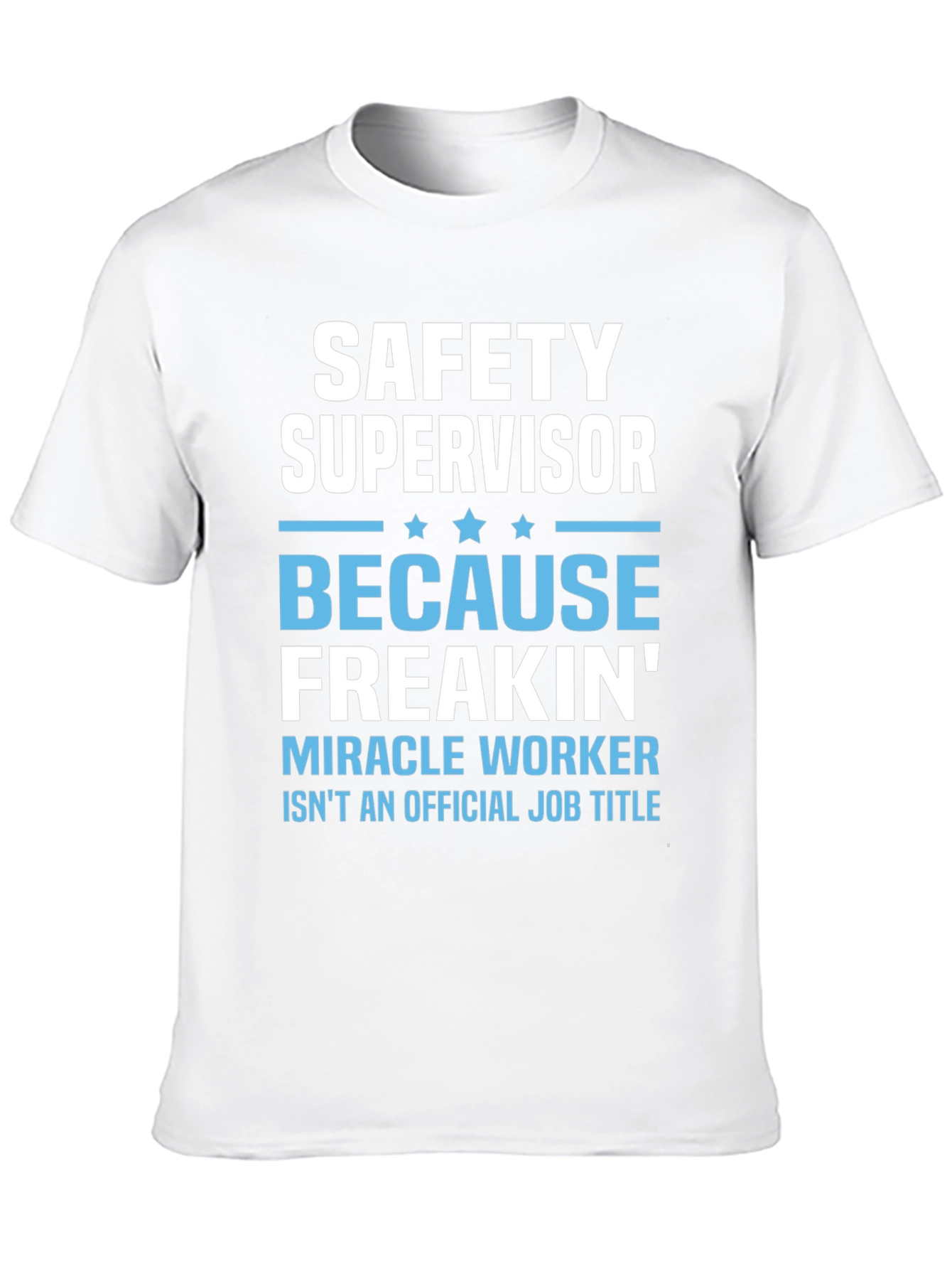 Black Safety Supervisor Funny Graphic T-Shirt view 10