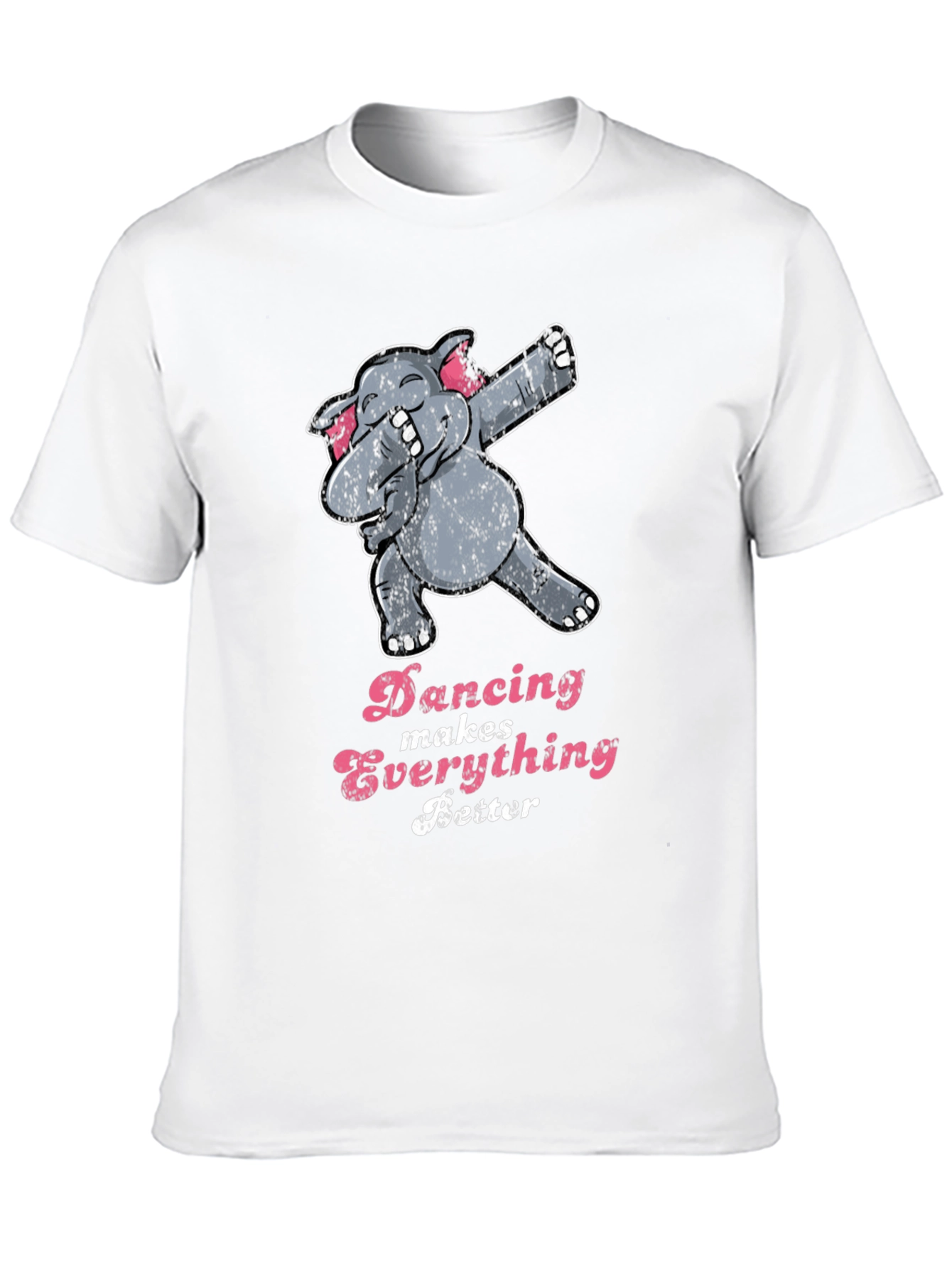 Black Dancing Elephant Graphic Tee - Makes Everything Better! view 10