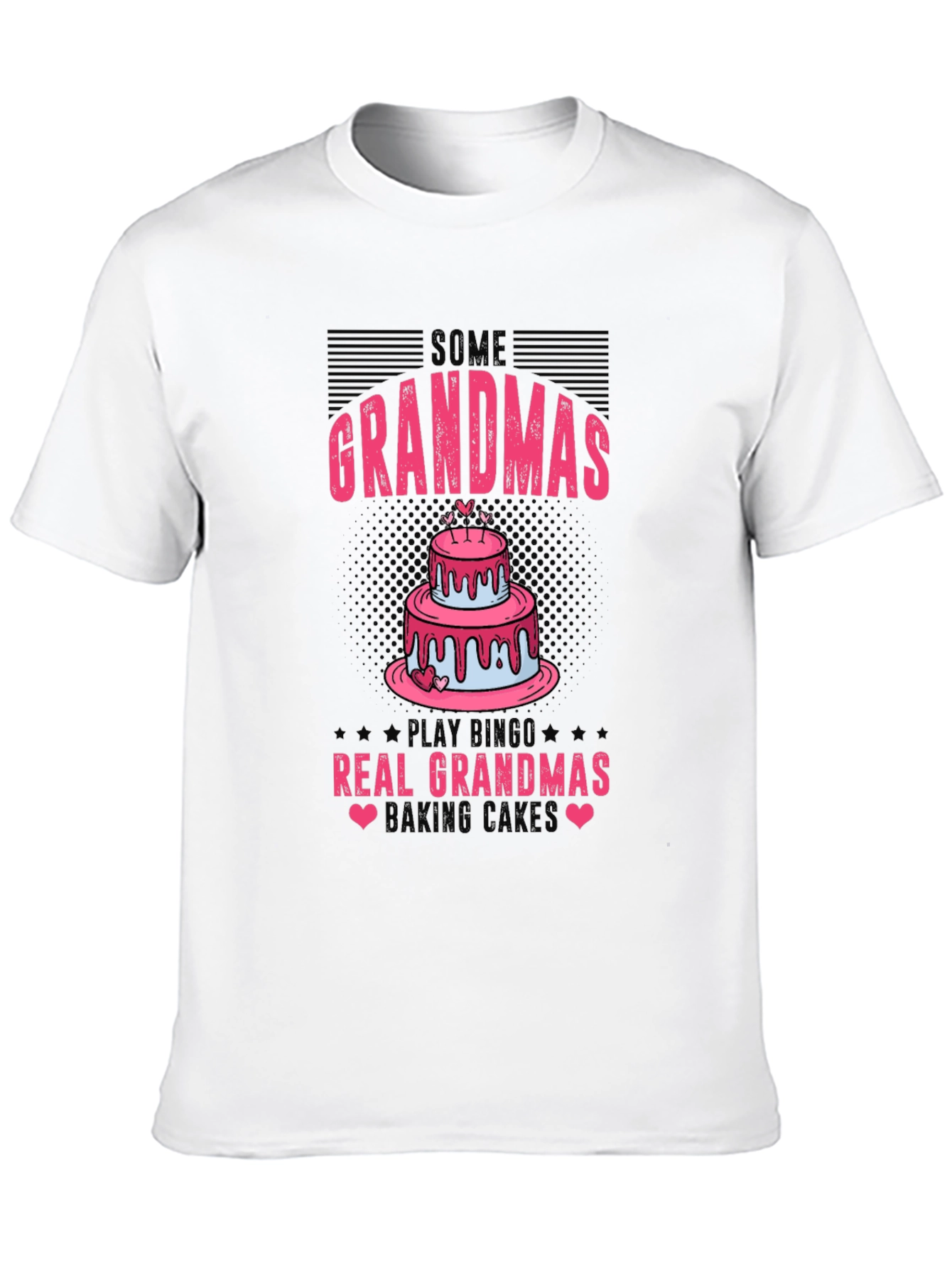 Black Funny Grandma Baking Cake Graphic Tee view 10