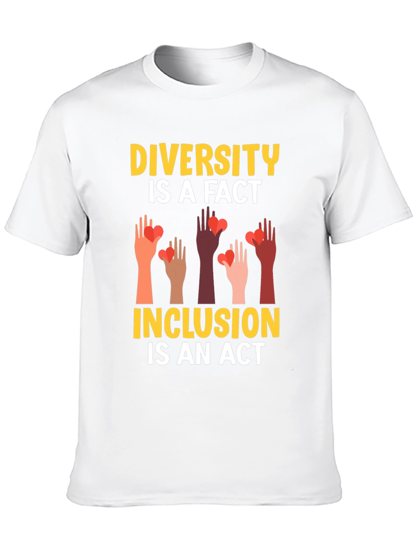Black Diversity Inclusion T-Shirt view 10