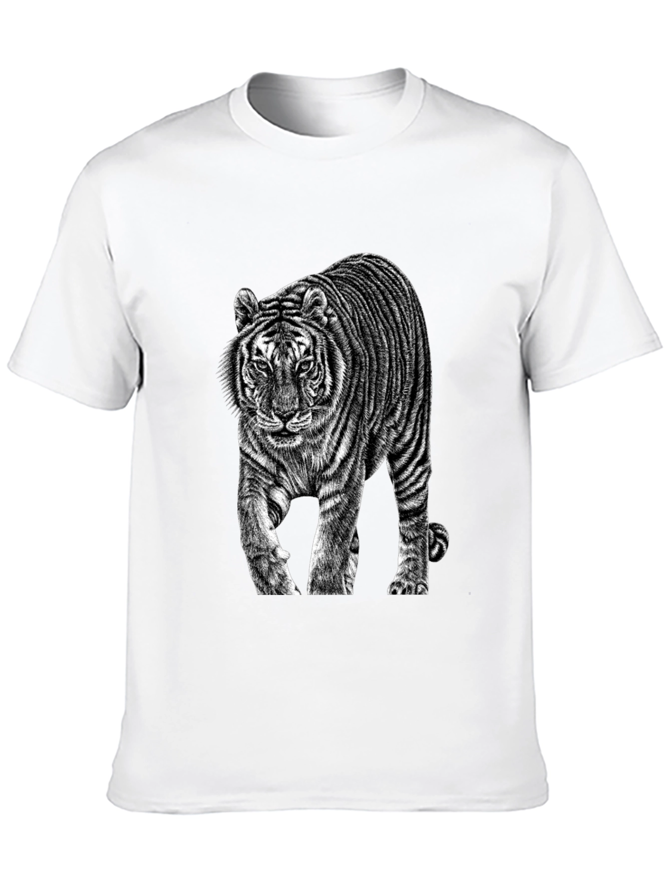 Black Tiger Graphic Black T-Shirt view 10