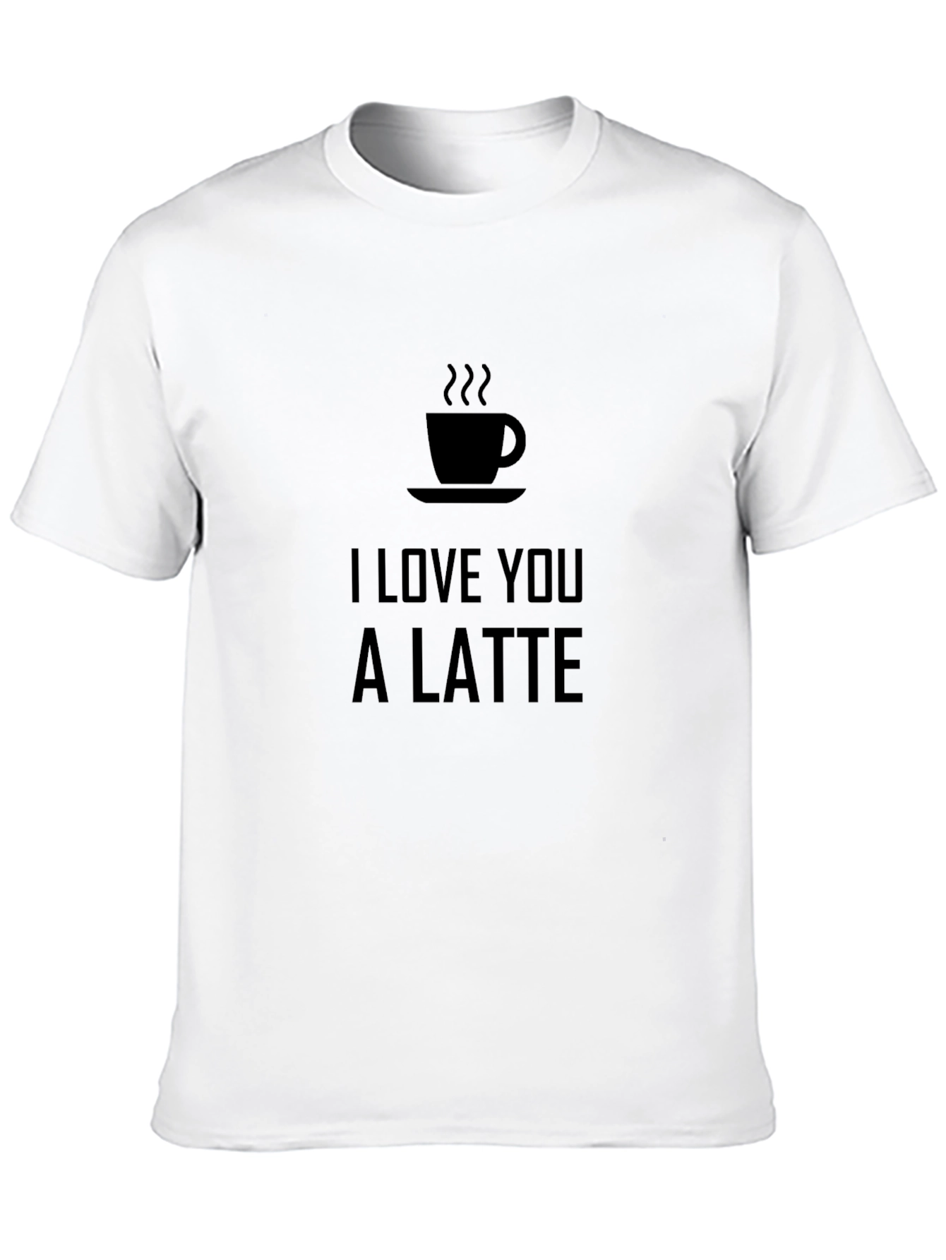 Black I Love You a Latte Black Graphic Tee view 10