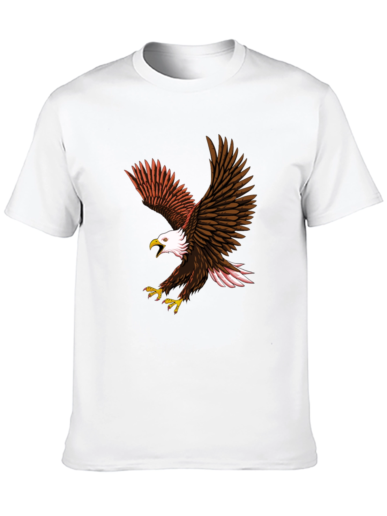 Black Eagle Graphic Print Crew Neck T-Shirt view 10