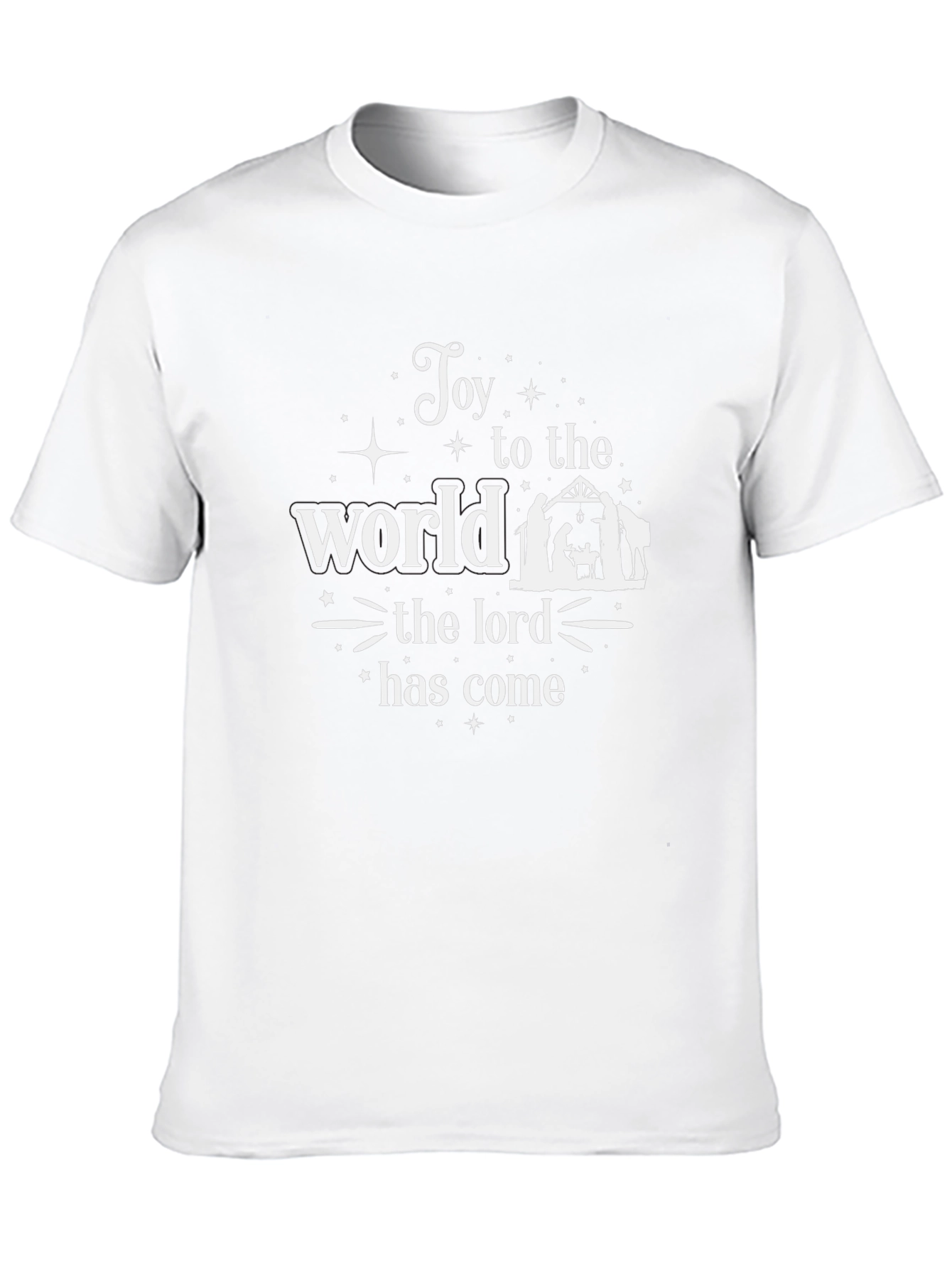 Black Joy to the World Holiday T-Shirt view 10