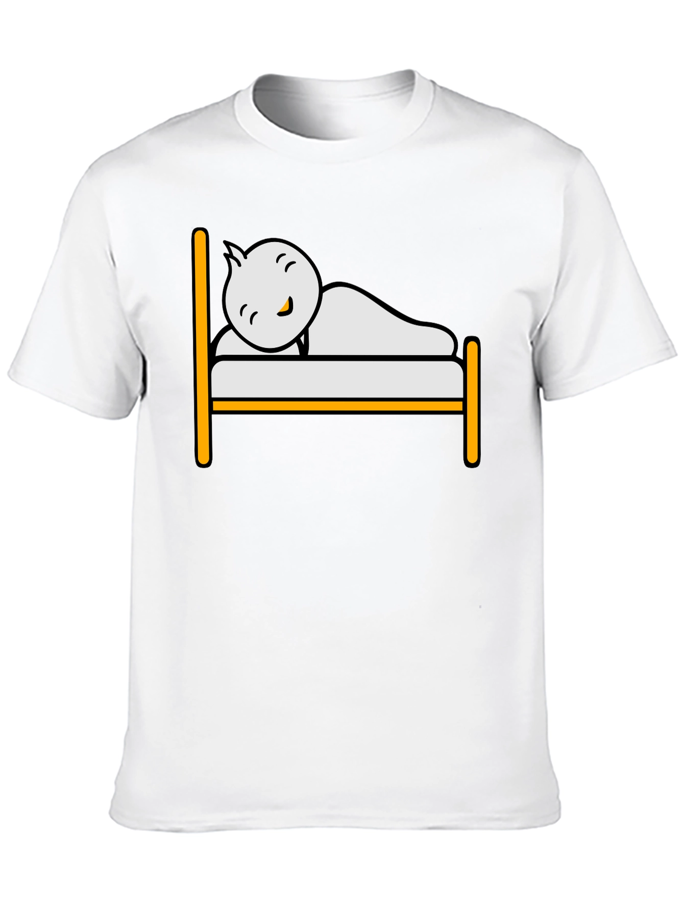 Black Sleepy Character Black T-Shirt view 10