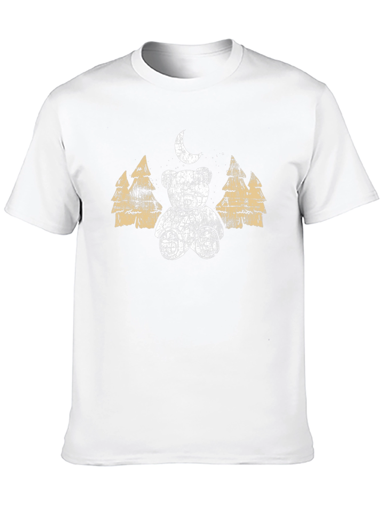 Black Teddy Bear Moon Graphic T-Shirt view 10