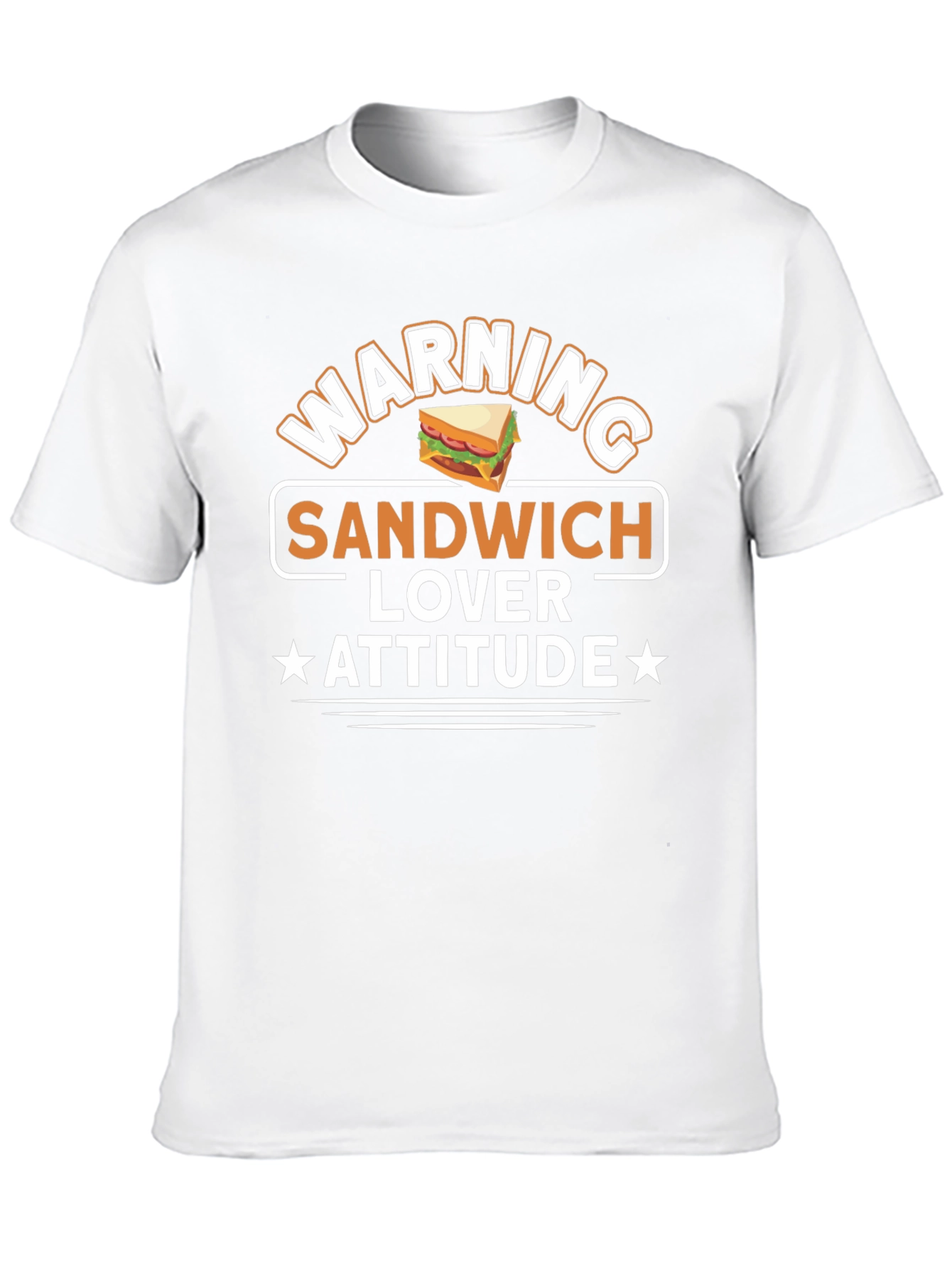 Black Sandwich Lover Attitude T-Shirt - Funny Foodie Tee view 10