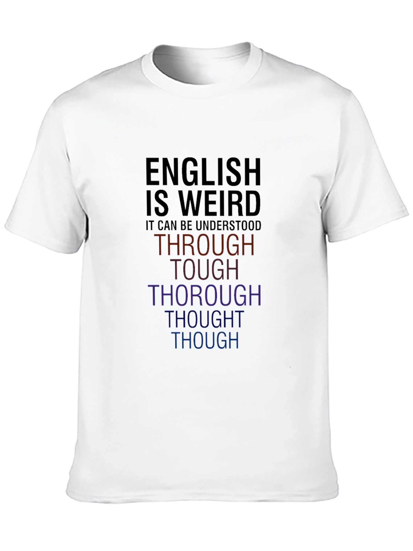Black English Is Weird Graphic Tee - Funny Wordplay T-Shirt view 10