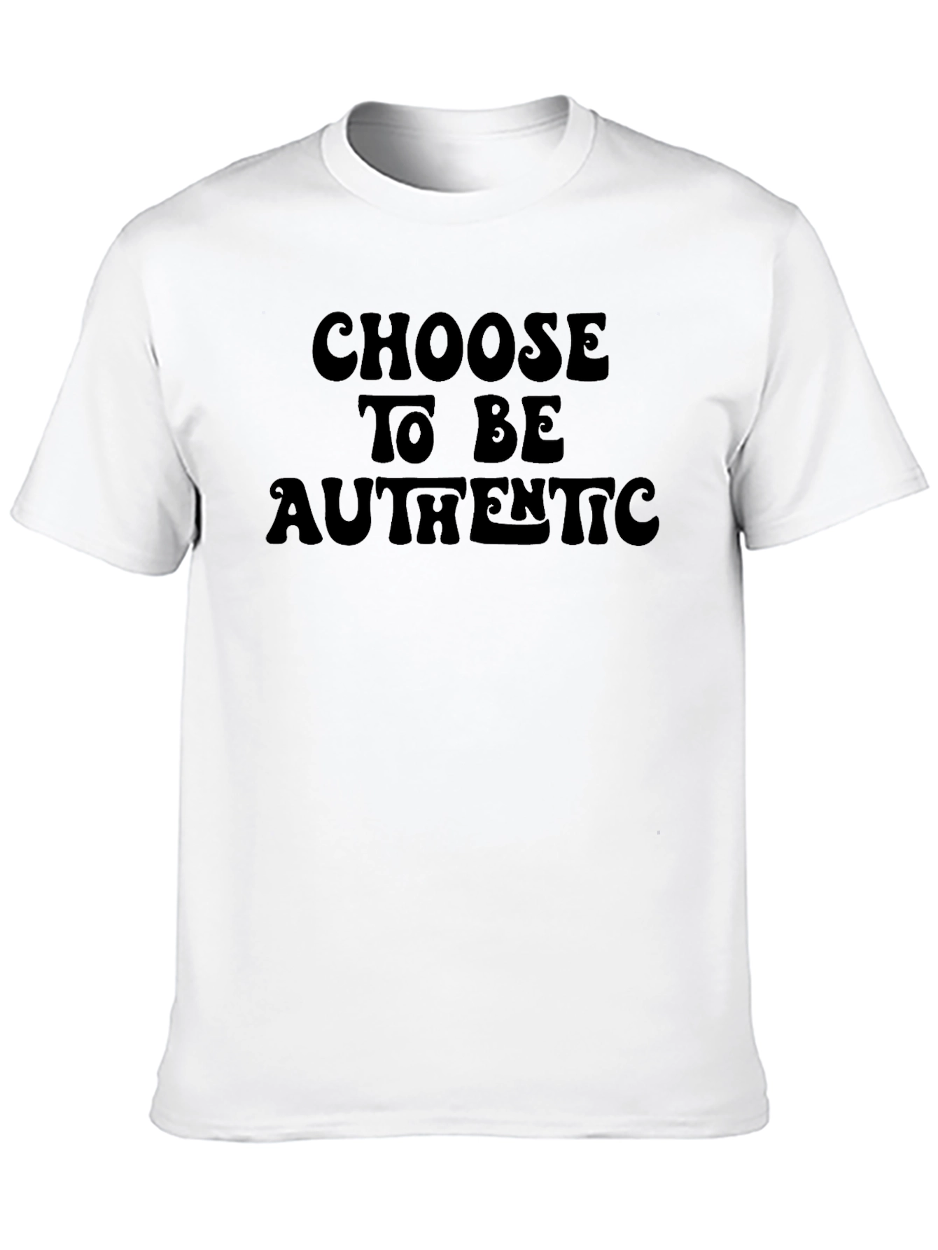Black Choose to Be Authentic Black T-Shirt view 10