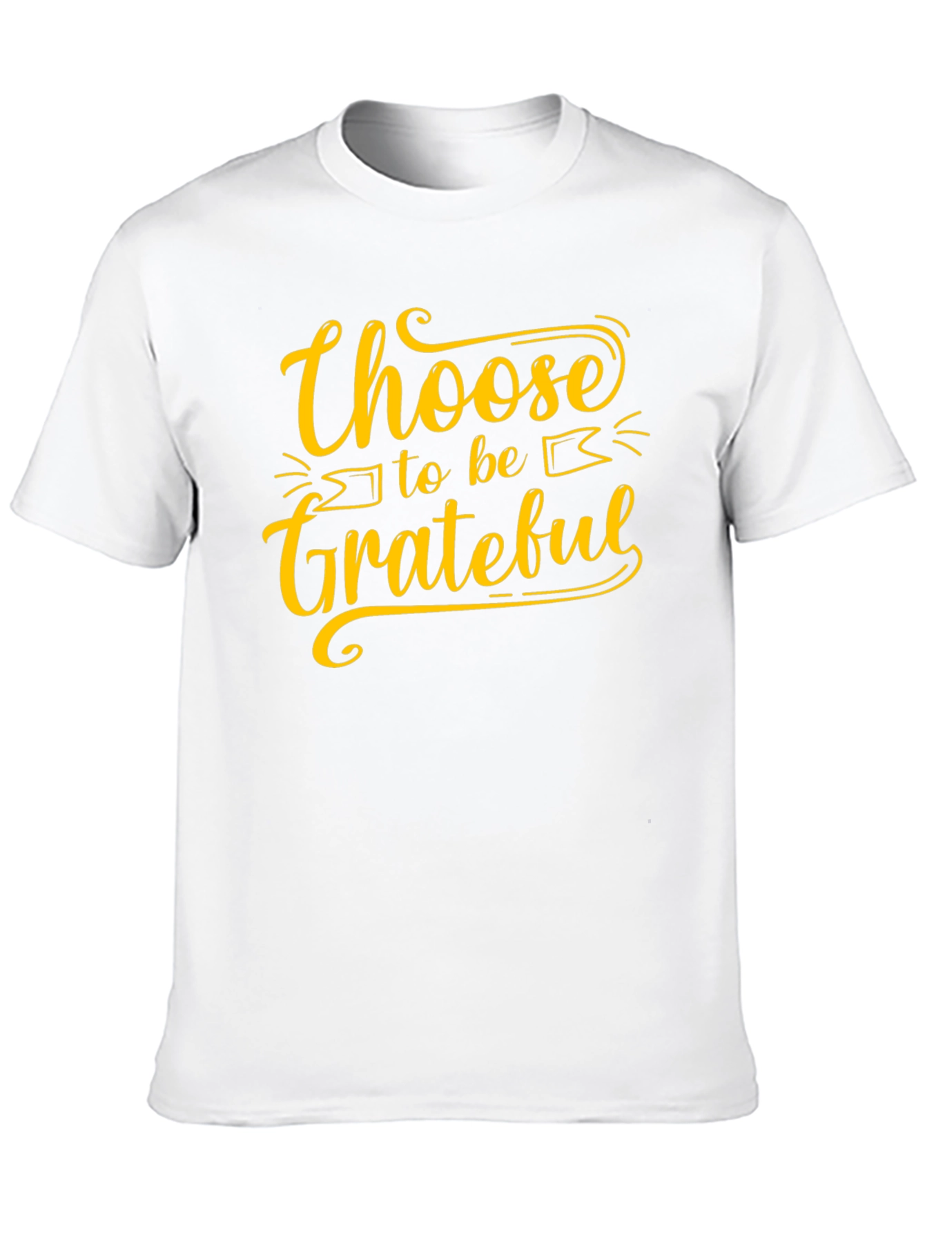 Black Choose to be Grateful Black T-Shirt view 10