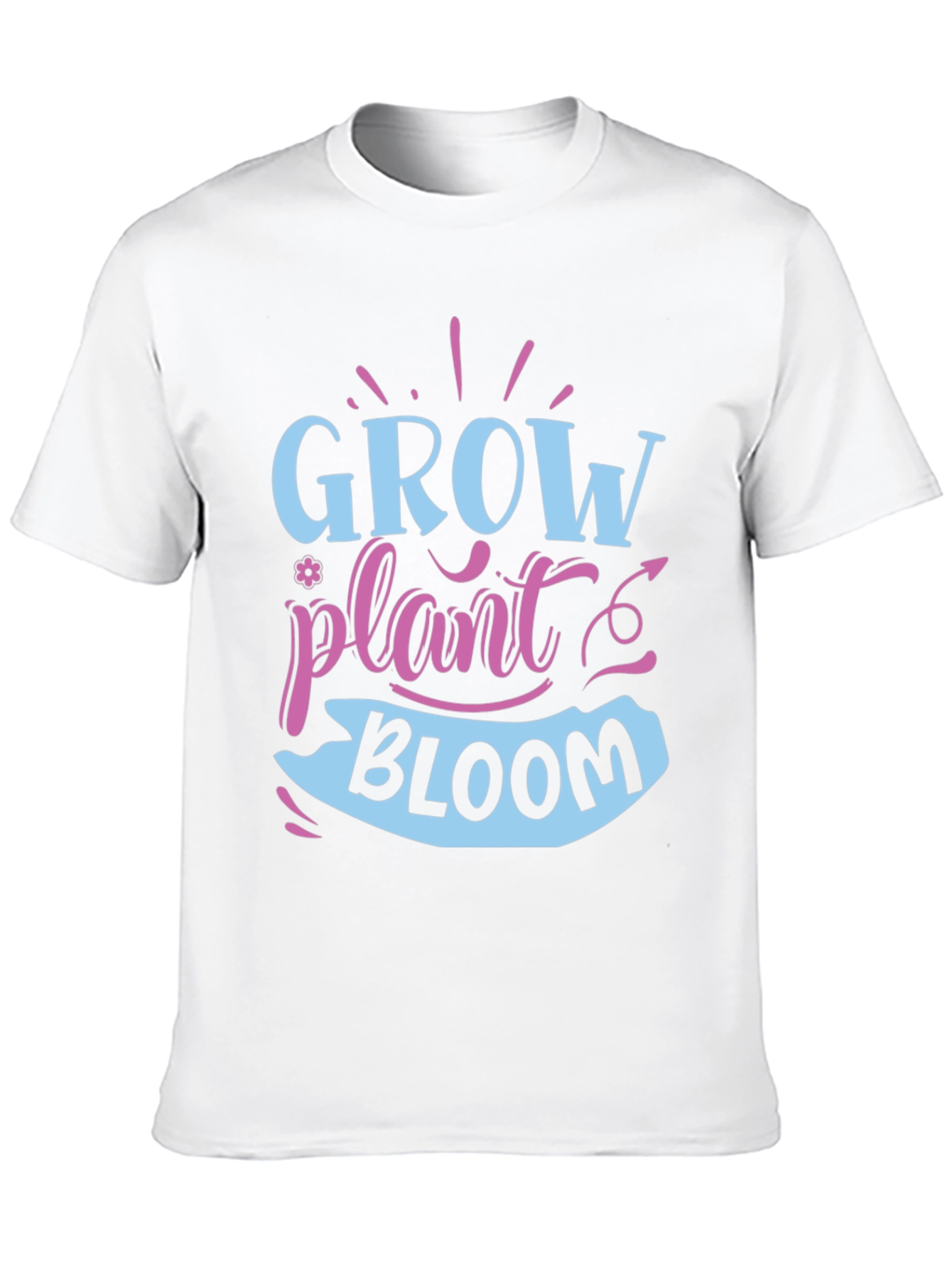 Black Grow Plant Bloom T-Shirt - Gardening Shirt view 10