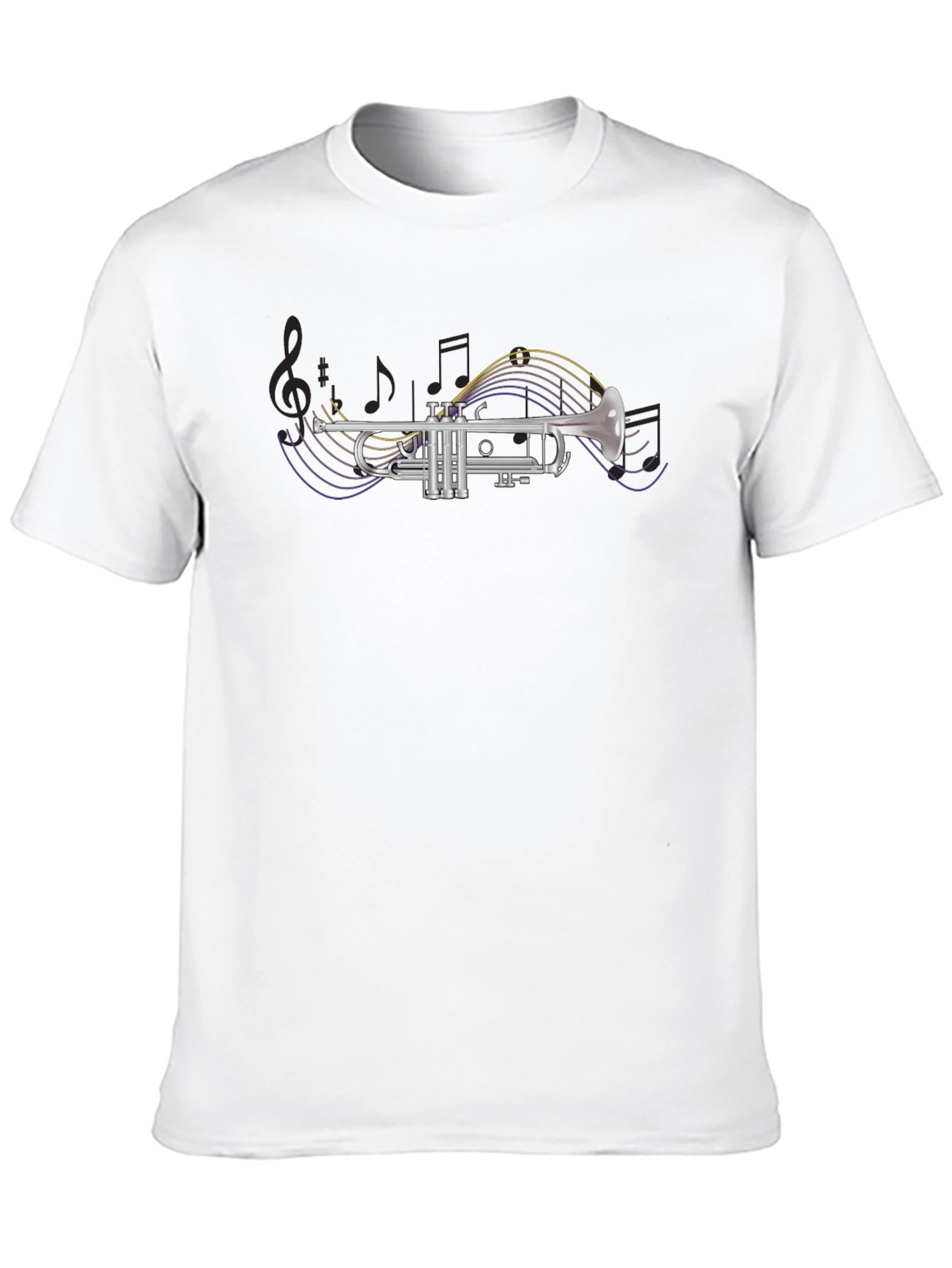 Black Trumpet Music Lover T-Shirt view 10