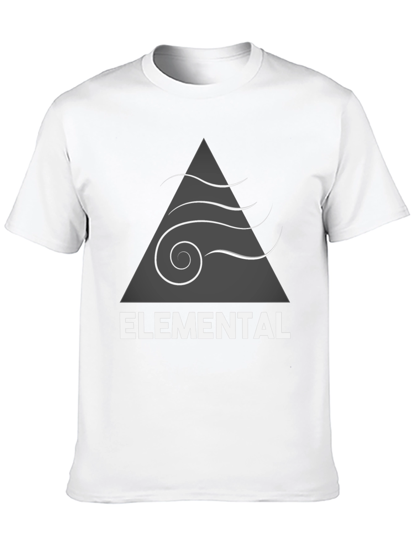 Black Elemental Graphic Print T-Shirt view 10