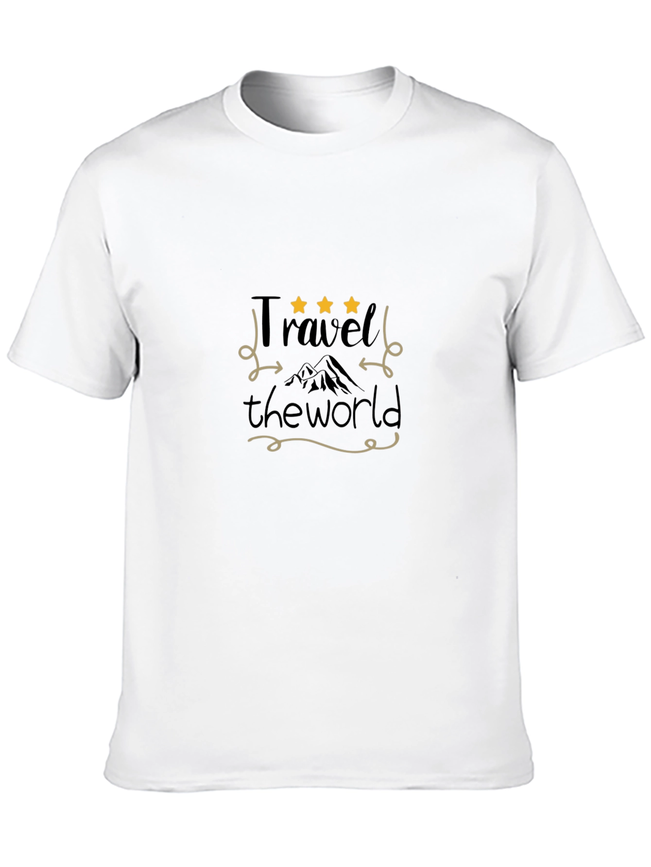 Black Travel the World Black Graphic Tee view 10