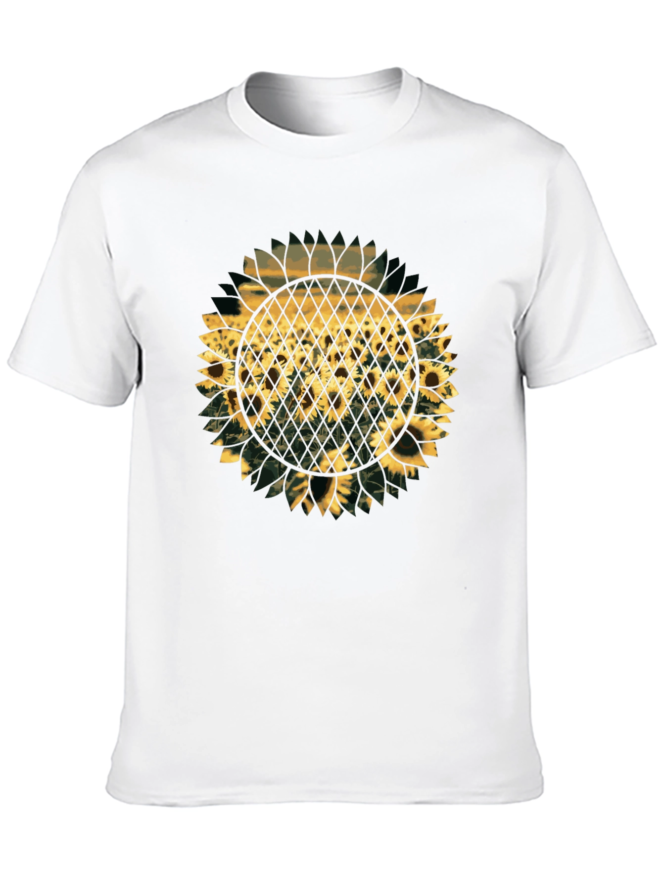Black Sunflower Graphic Print T-Shirt - Black view 10