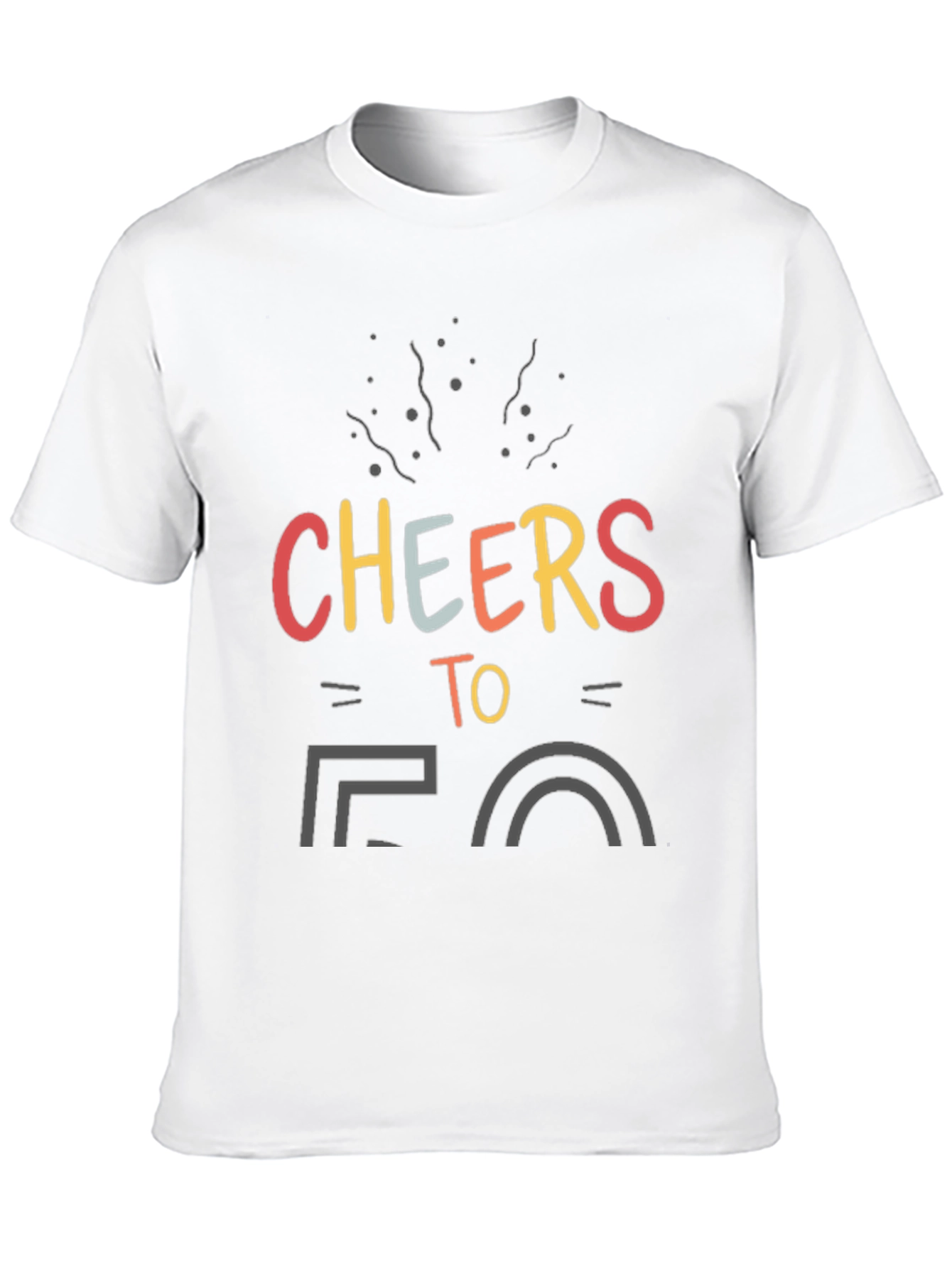 Black Cheers to 50 Black T-Shirt view 10