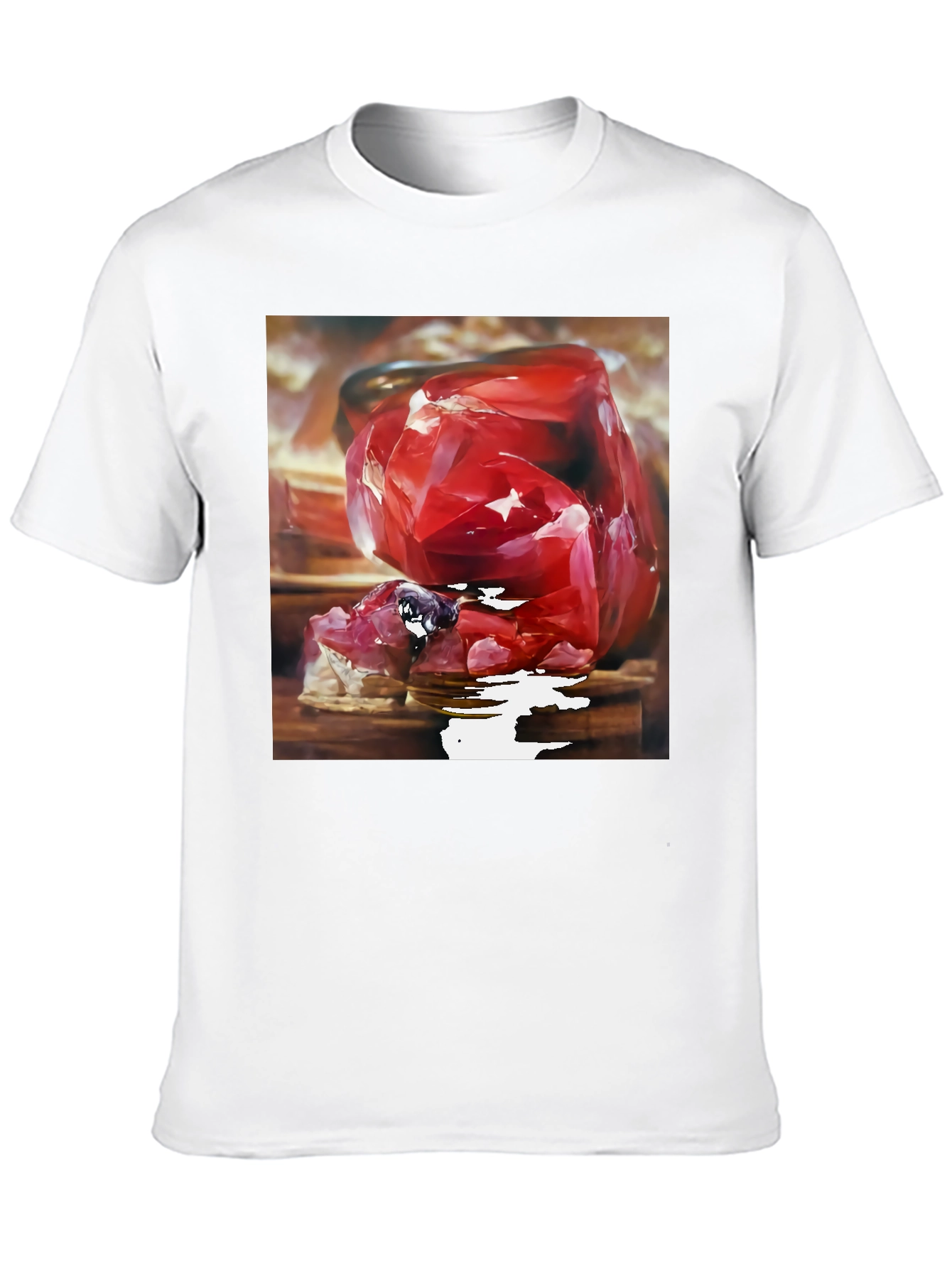 Black Ruby Gemstone Graphic Tee - Bold Statement Shirt view 10