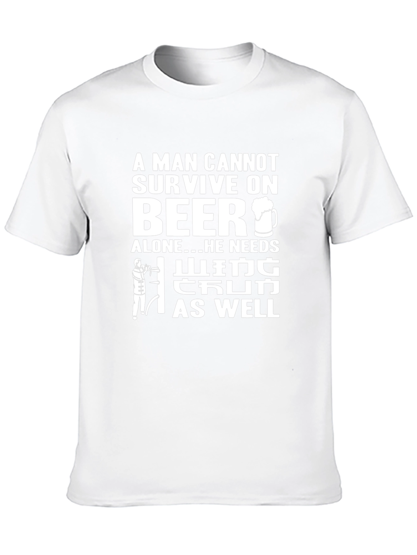 Black Beer & Golf T-Shirt: A Man's Survival Guide view 10