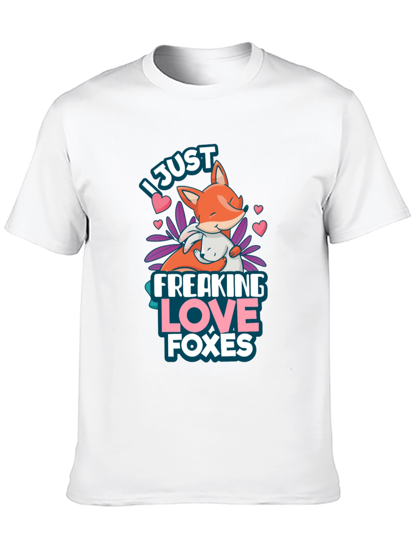 Black I Just Freaking Love Foxes T-Shirt view 10