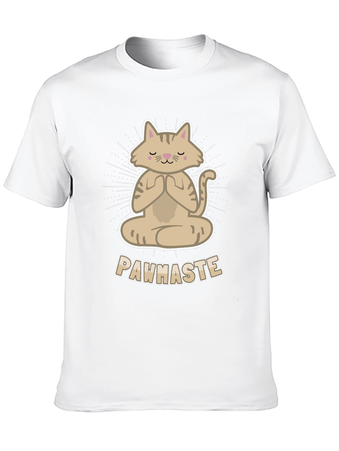 Black Meditating Cat Tee - Pawhaste Design view 10