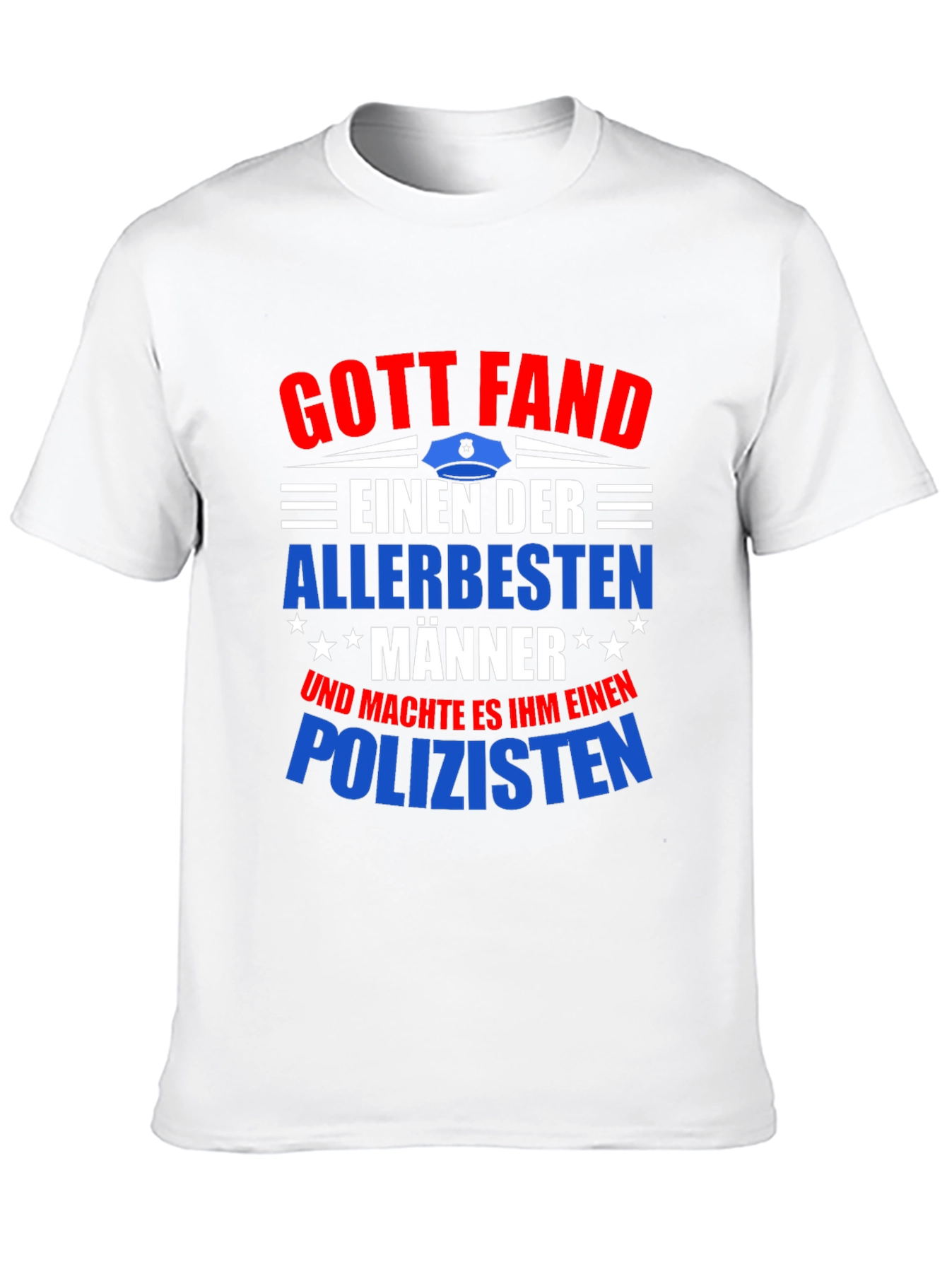 Black Gott Fand Policeman T-Shirt - Best Man view 10