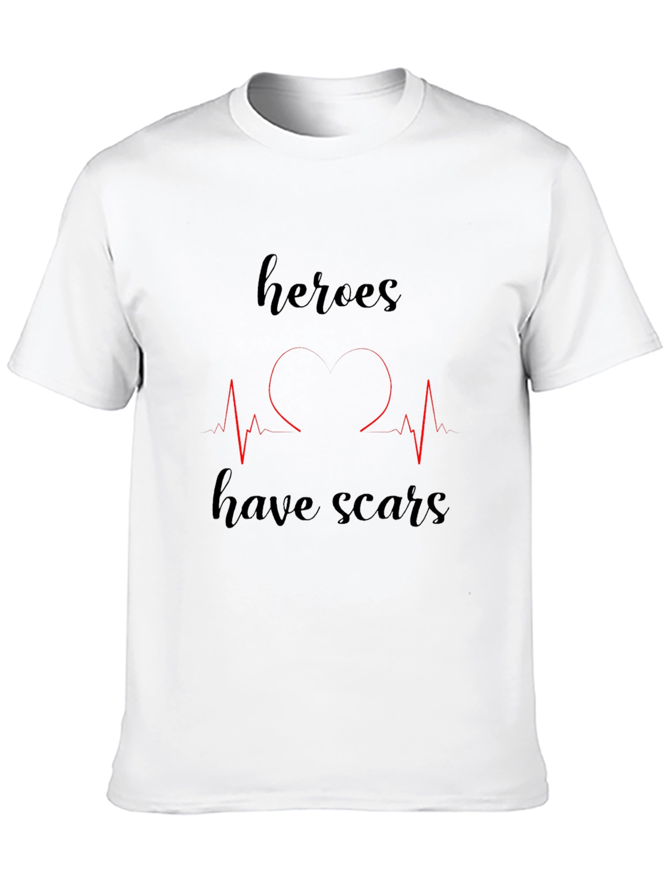 Black Heroes Have Scars Graphic T-Shirt view 10