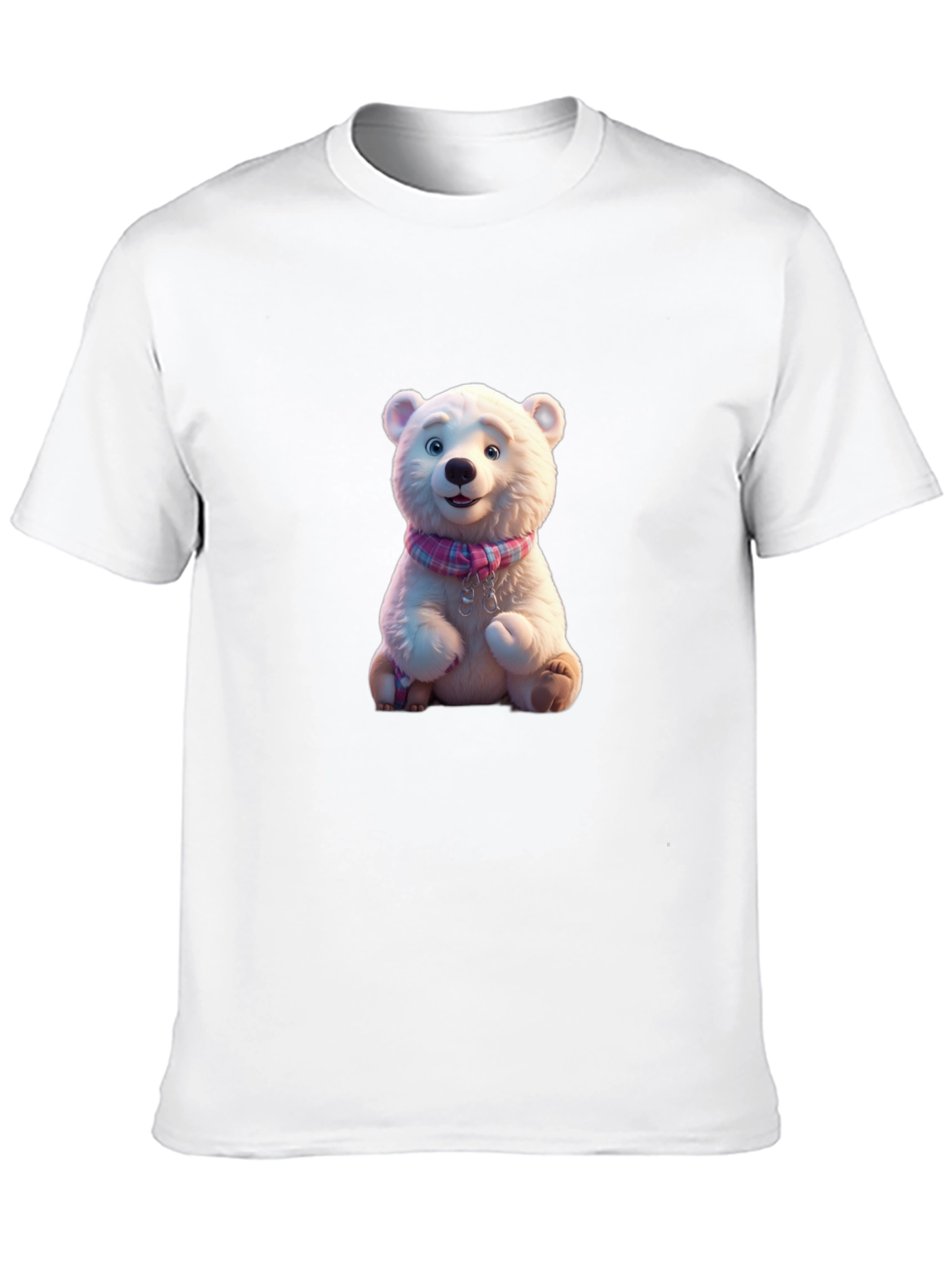 Black Cute Polar Bear T-Shirt view 10