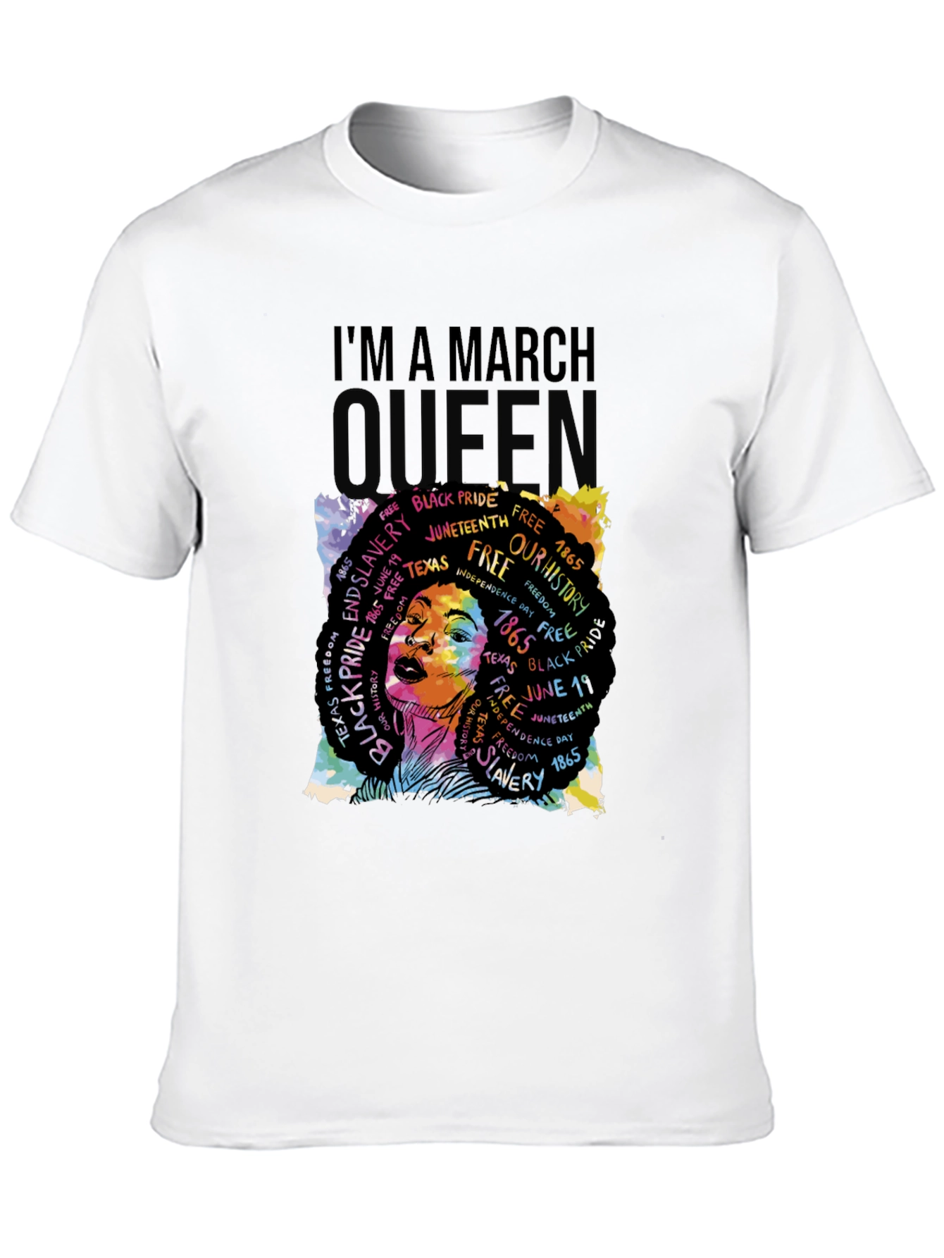 Black March Queen Black Pride Graphic Tee view 10
