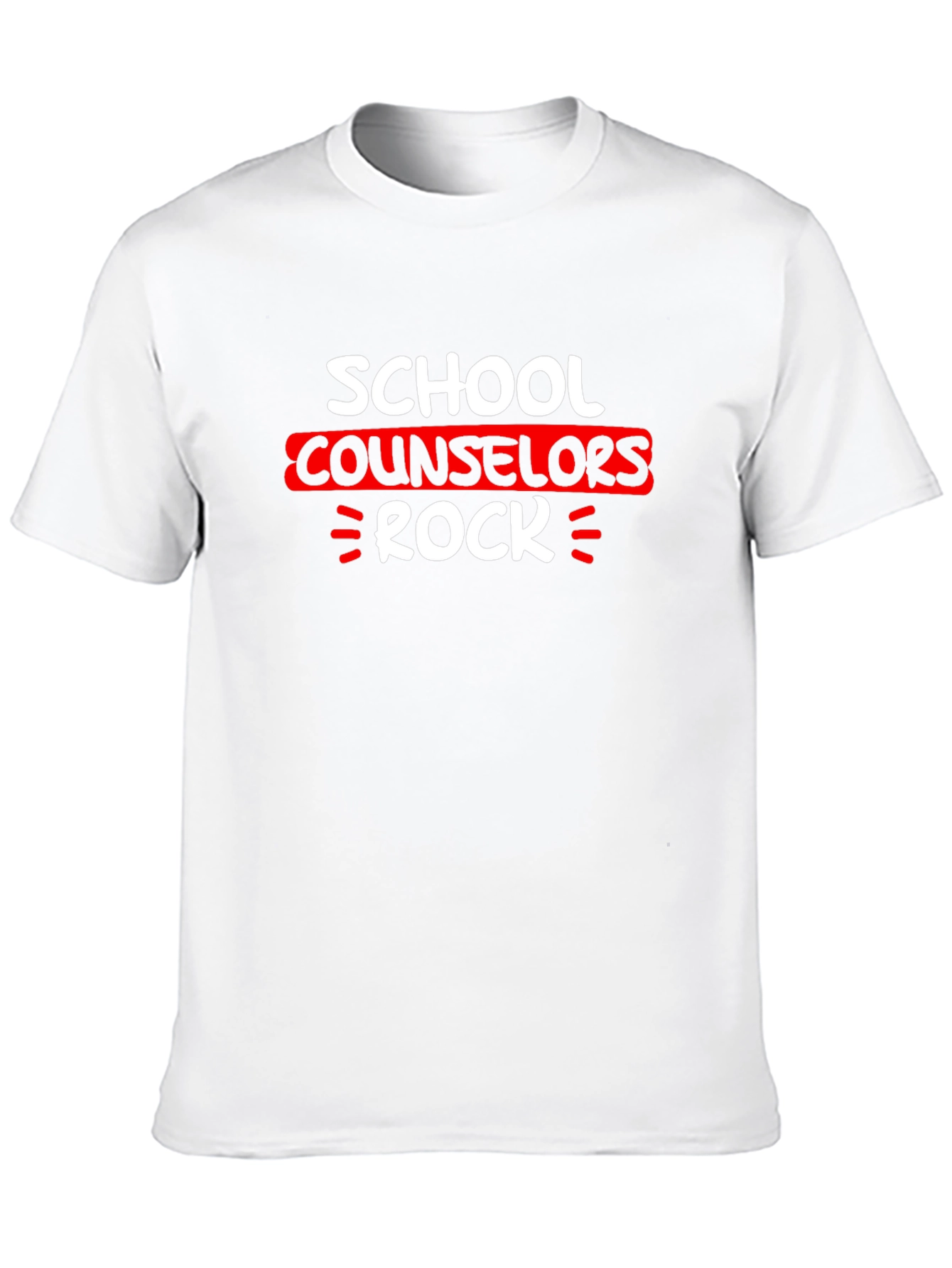 Black School Counselor Rock T-Shirt view 10