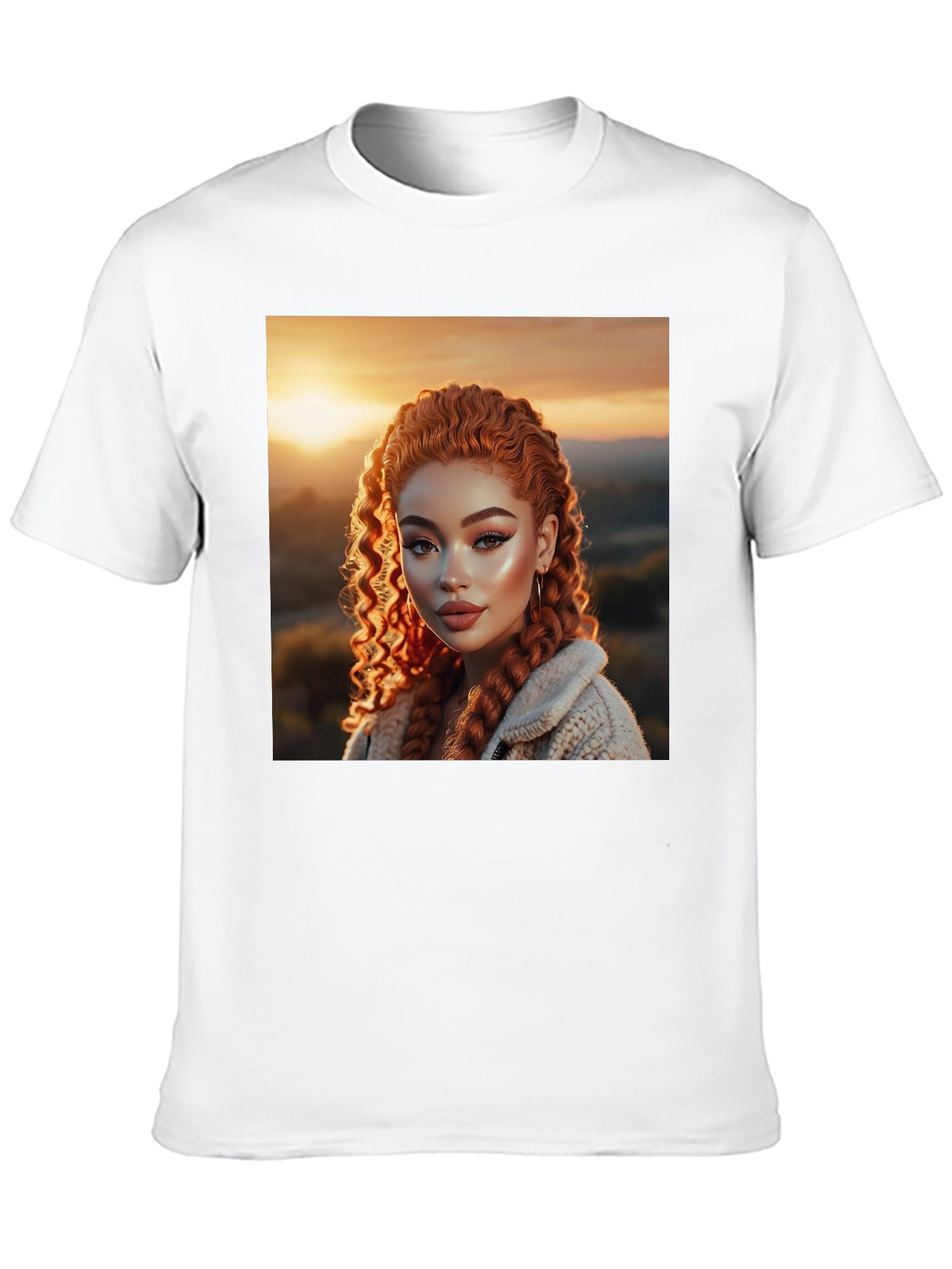 Black Graphic Tee - Red Haired Beauty view 10