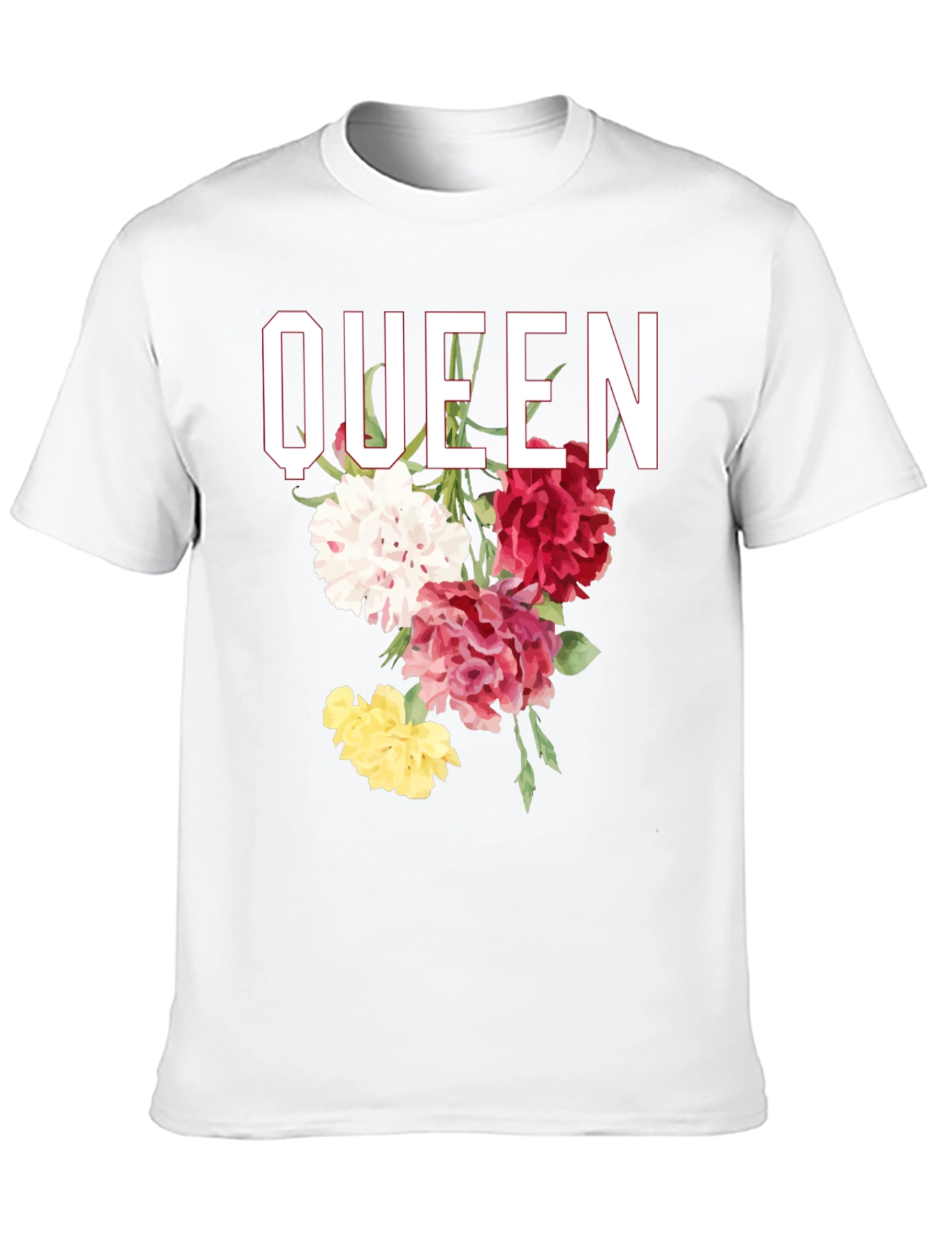 Black Queen Floral Graphic T-Shirt view 10
