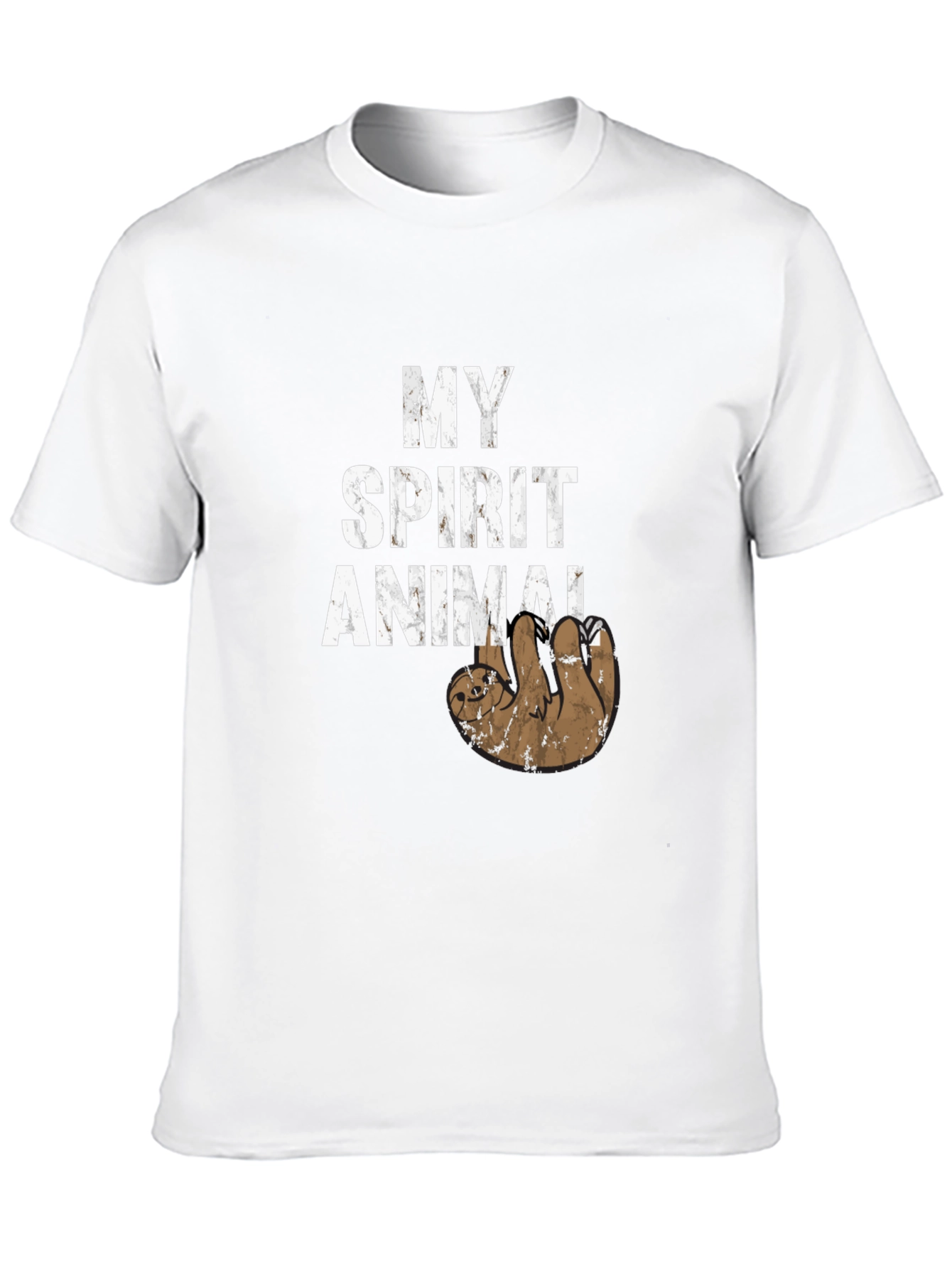 Black My Spirit Animal Sloth T-Shirt Funny Novelty Tee view 10