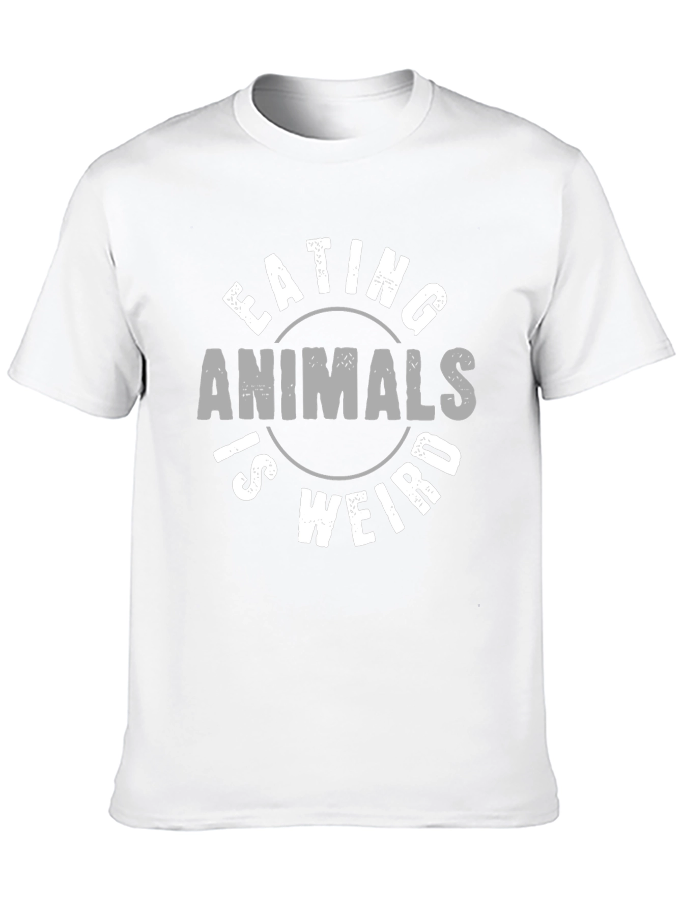 Black Eating Animals Is Weird T-Shirt view 10