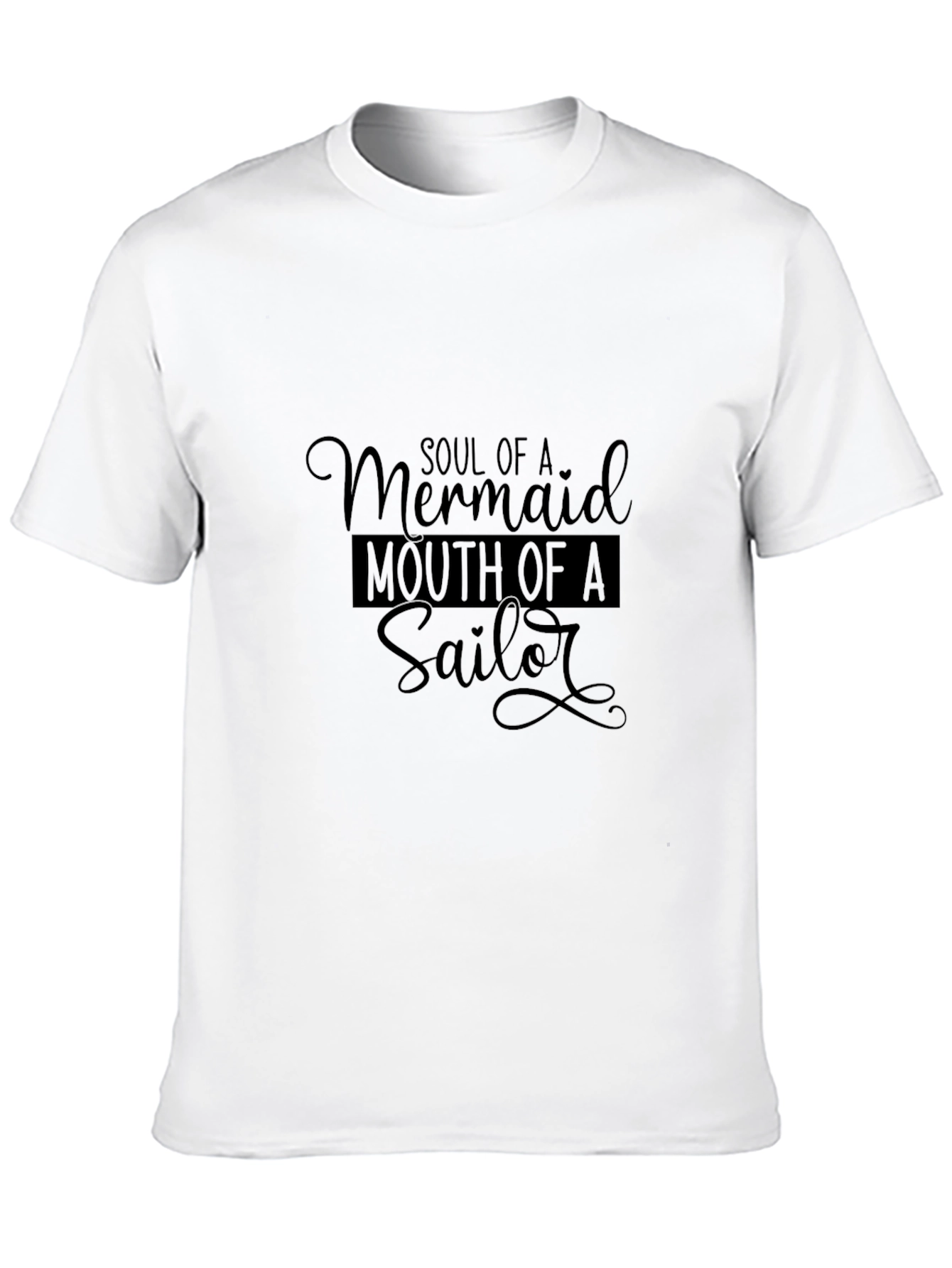 Black Soul of a Mermaid Graphic Tee view 10