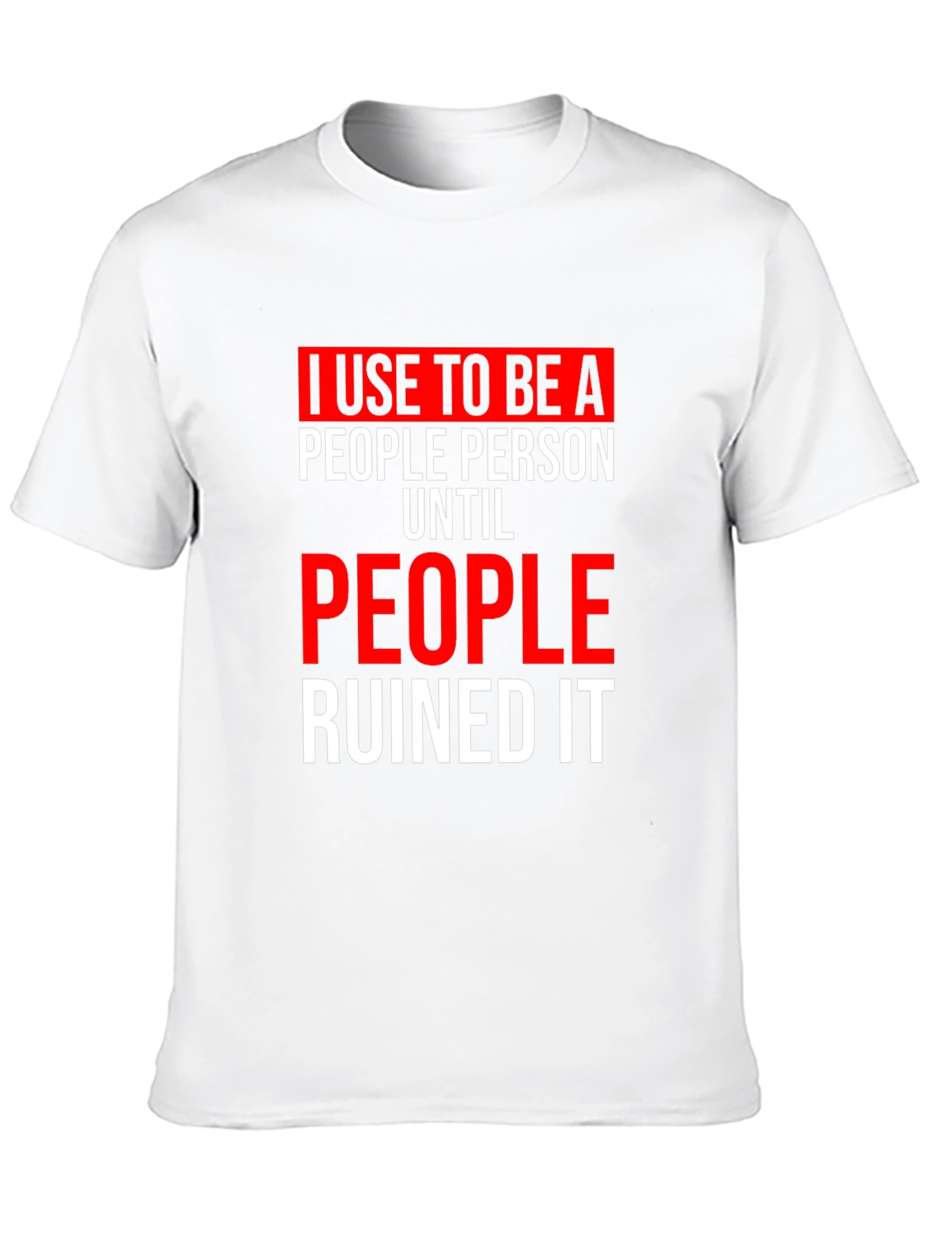 Black Funny 'People Person' Graphic T-Shirt view 10