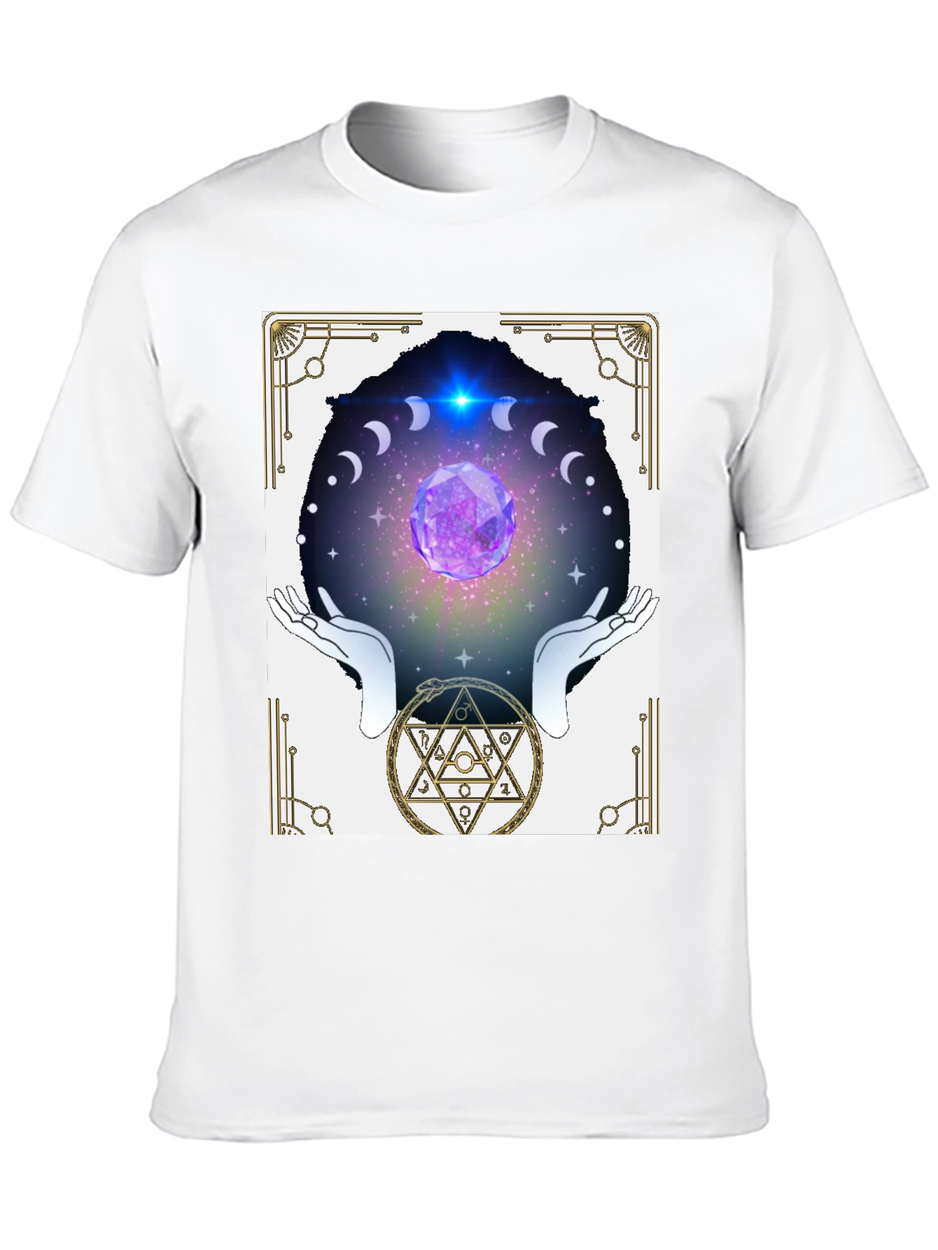 Black Mystic Crystal Ball Graphic Tee view 10