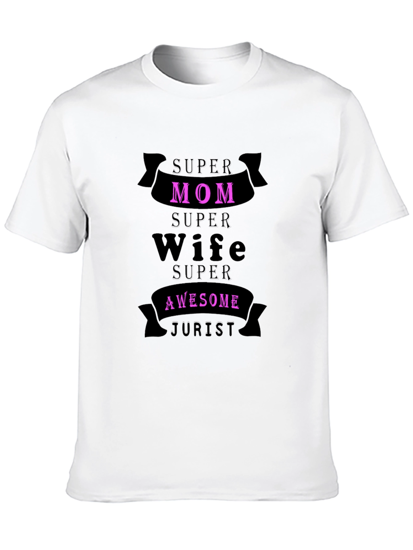Black Super Mom Wife Awesome Jurist Graphic Tee view 10