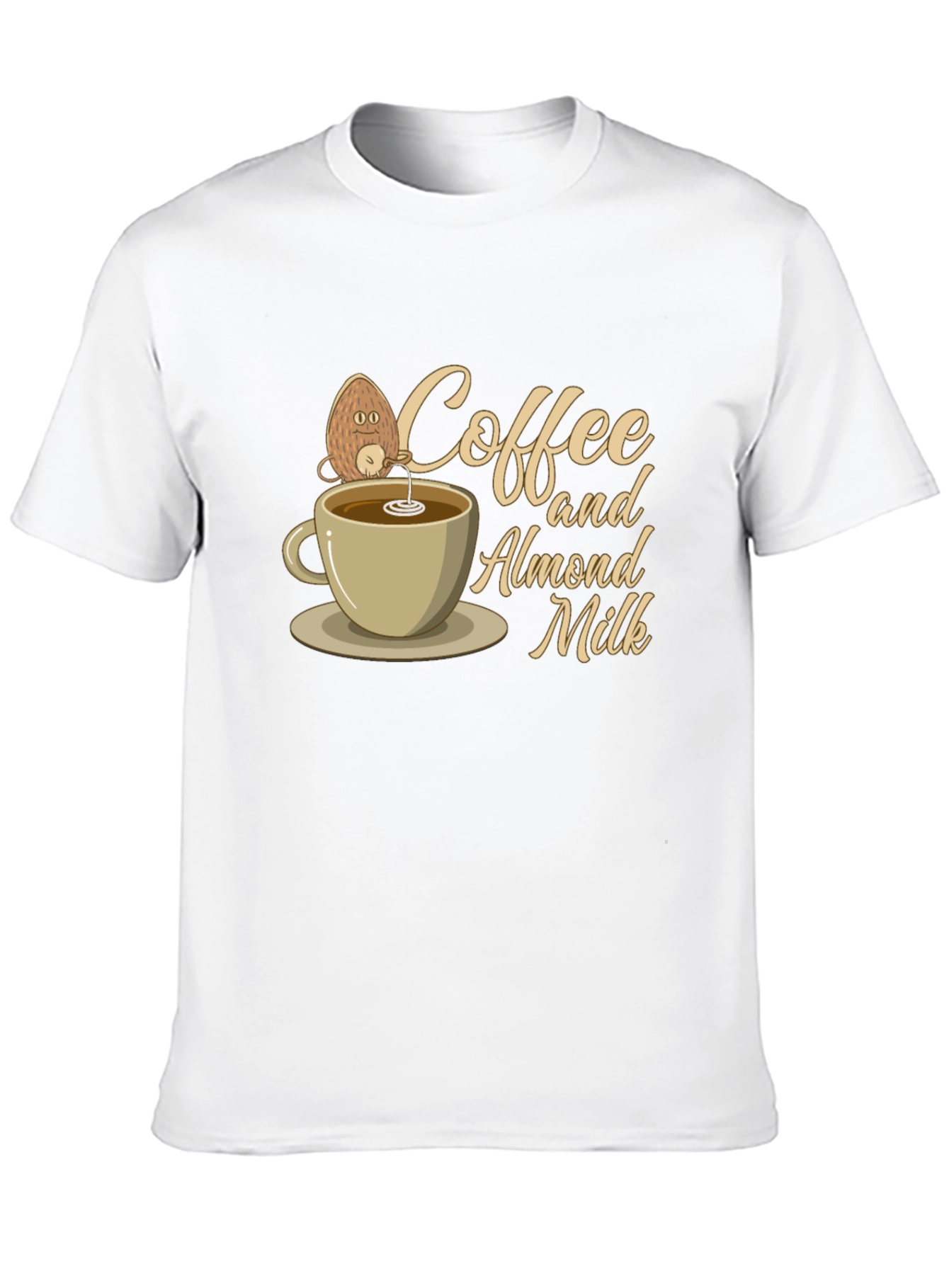 Coffee & Almond Milk Graphic T-Shirt - 10