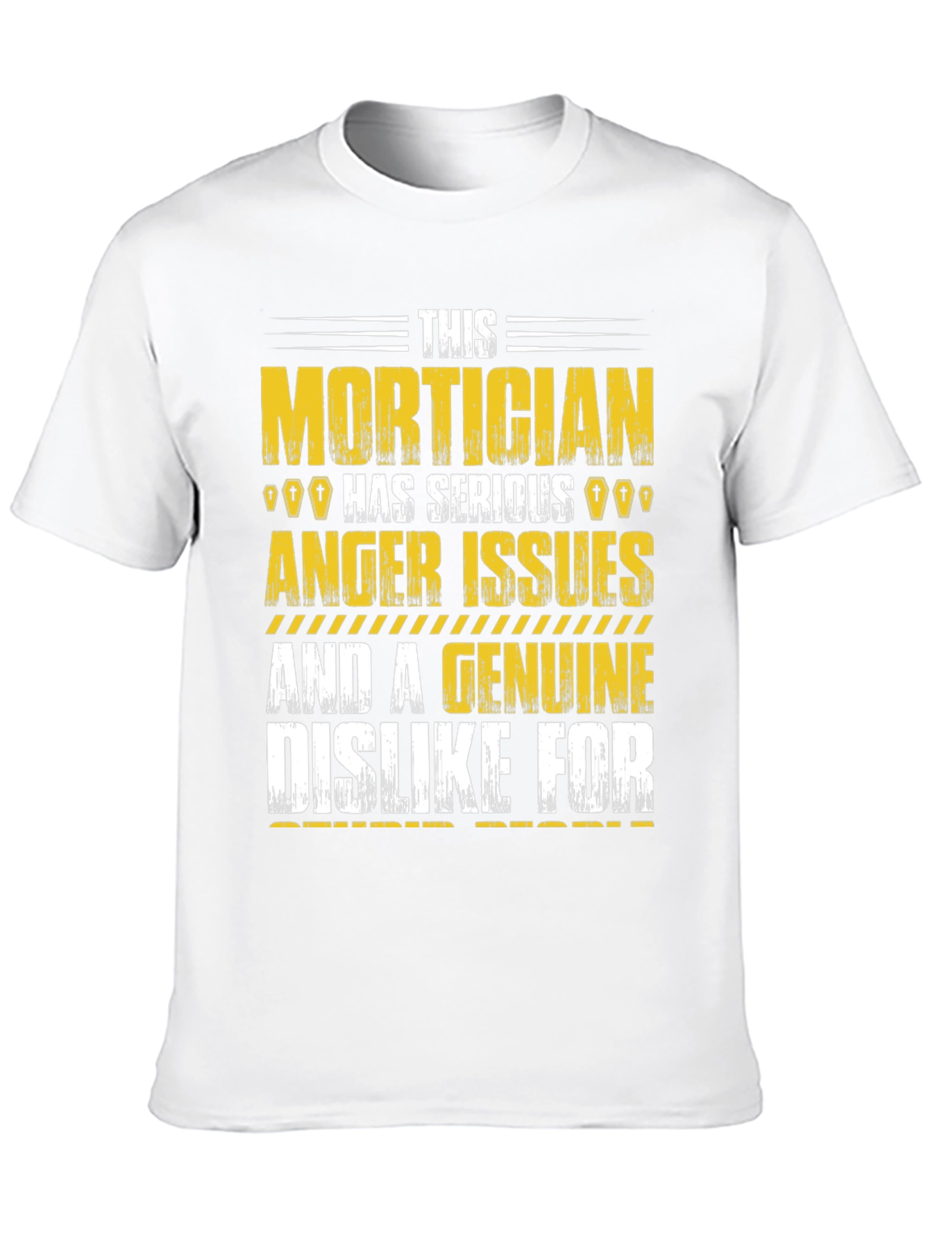 Black Mortician Humor Graphic T-Shirt view 10