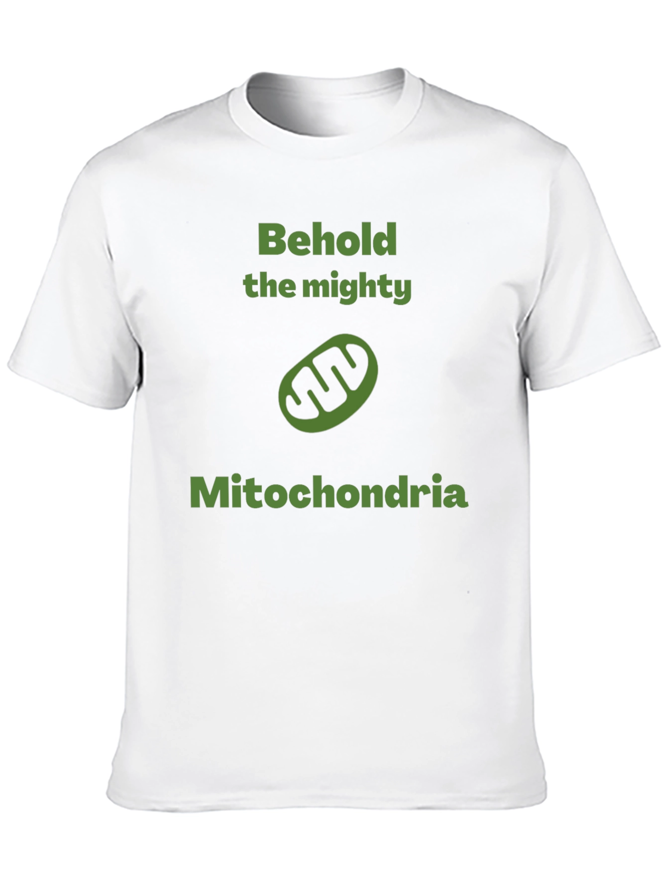 Black Mitochondria Mighty Funny Science T-Shirt view 10