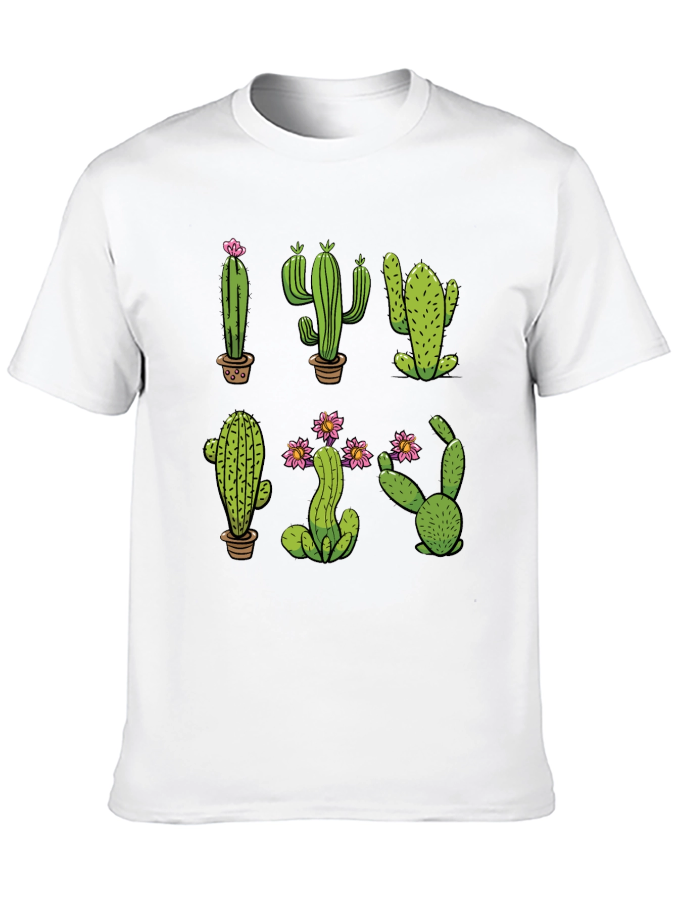 Black Cactus Graphic Print Black T-Shirt view 10